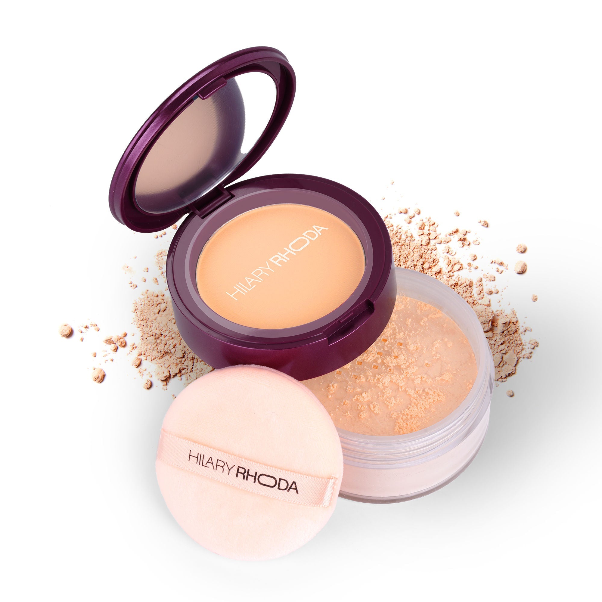 Hilary Rhoda The Setting Duo Matte Compact Powder - Sand 04