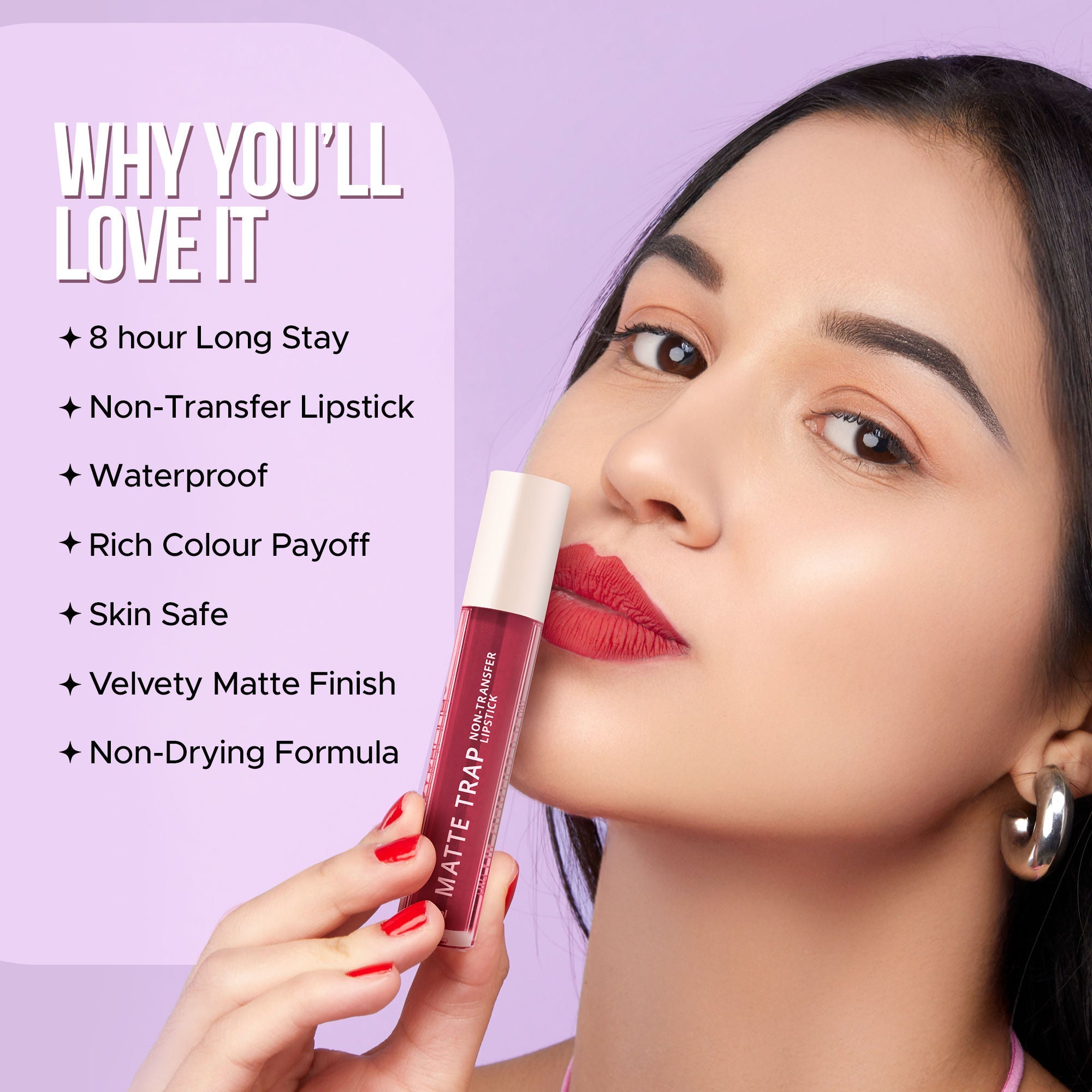 Hilary Rhoda Matte Trap Liquid Lipstick - Pink Raspberry 12