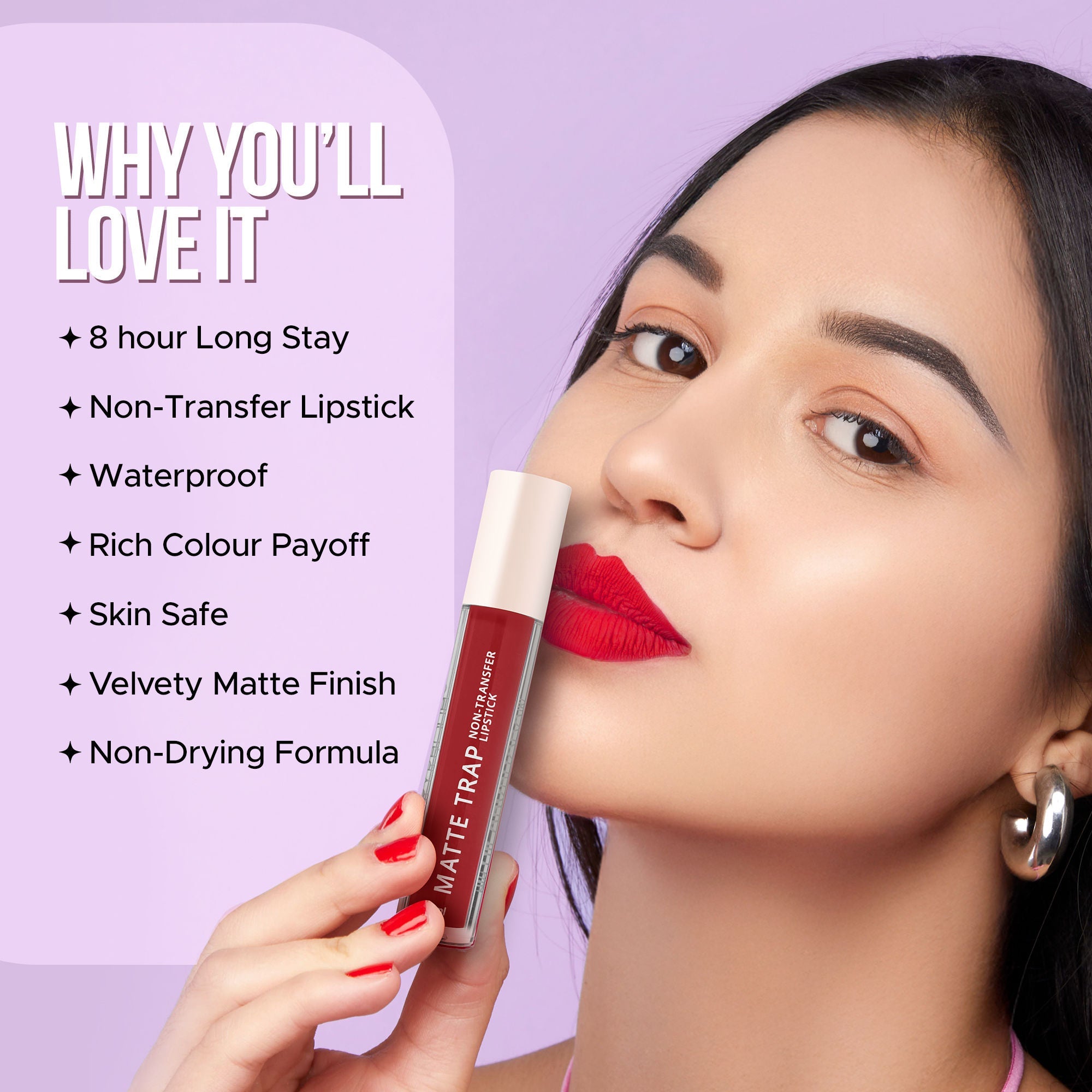 Hilary Rhoda Matte Trap Liquid Lipstick - Untamed Pink 19