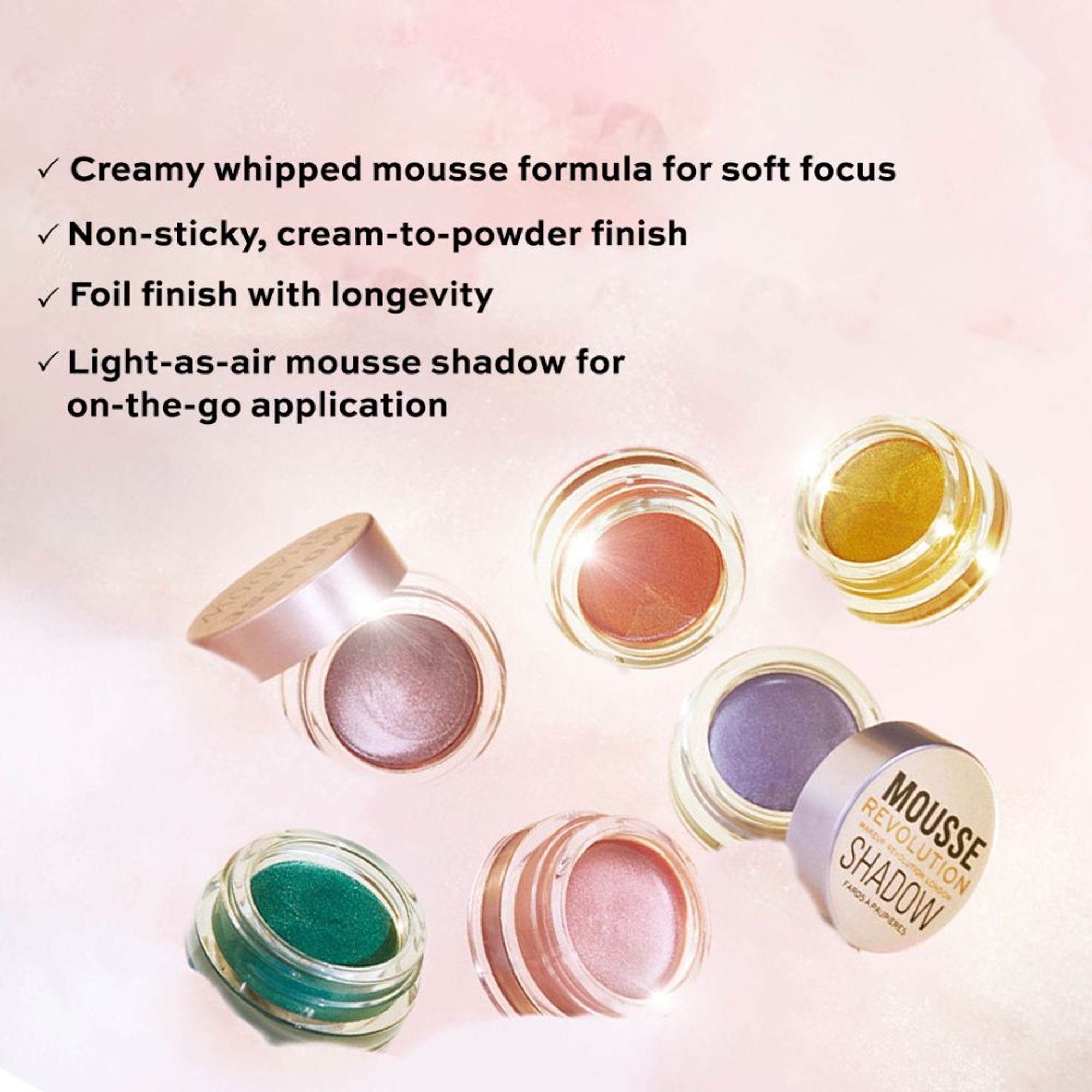 Makeup Revolution Mousse Shadow - Lilac