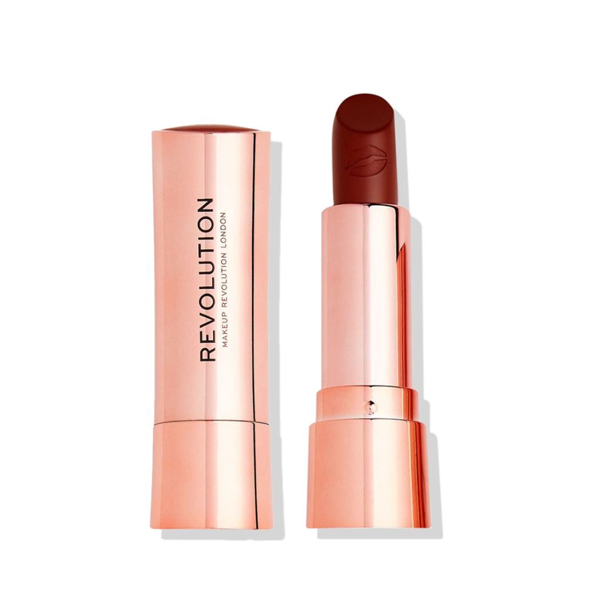 Makeup Revolution Satin Kiss Lipstick - Fling Deep Nude