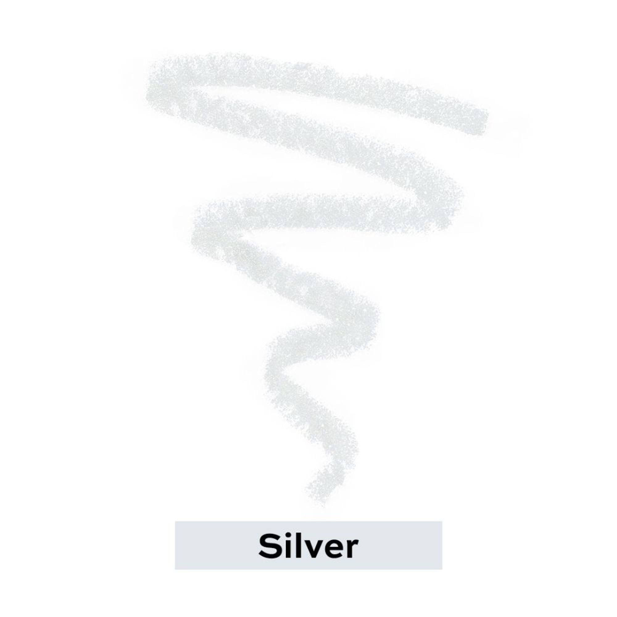 Makeup Revolution Streamline Waterline Eyeliner Pencil-Ultra Creamy Smudge Proof Smokey Looks - Silver