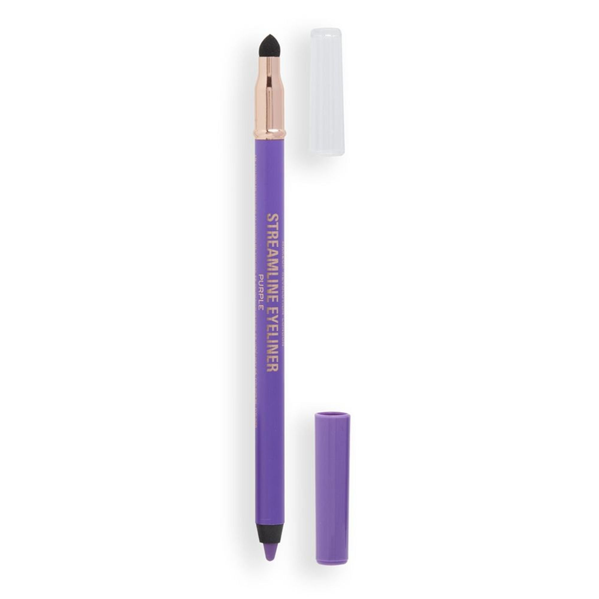 Makeup Revolution Streamline Waterline Eyeliner Pencil-Ultra Creamy Smudge Proof Smokey Looks - Purple