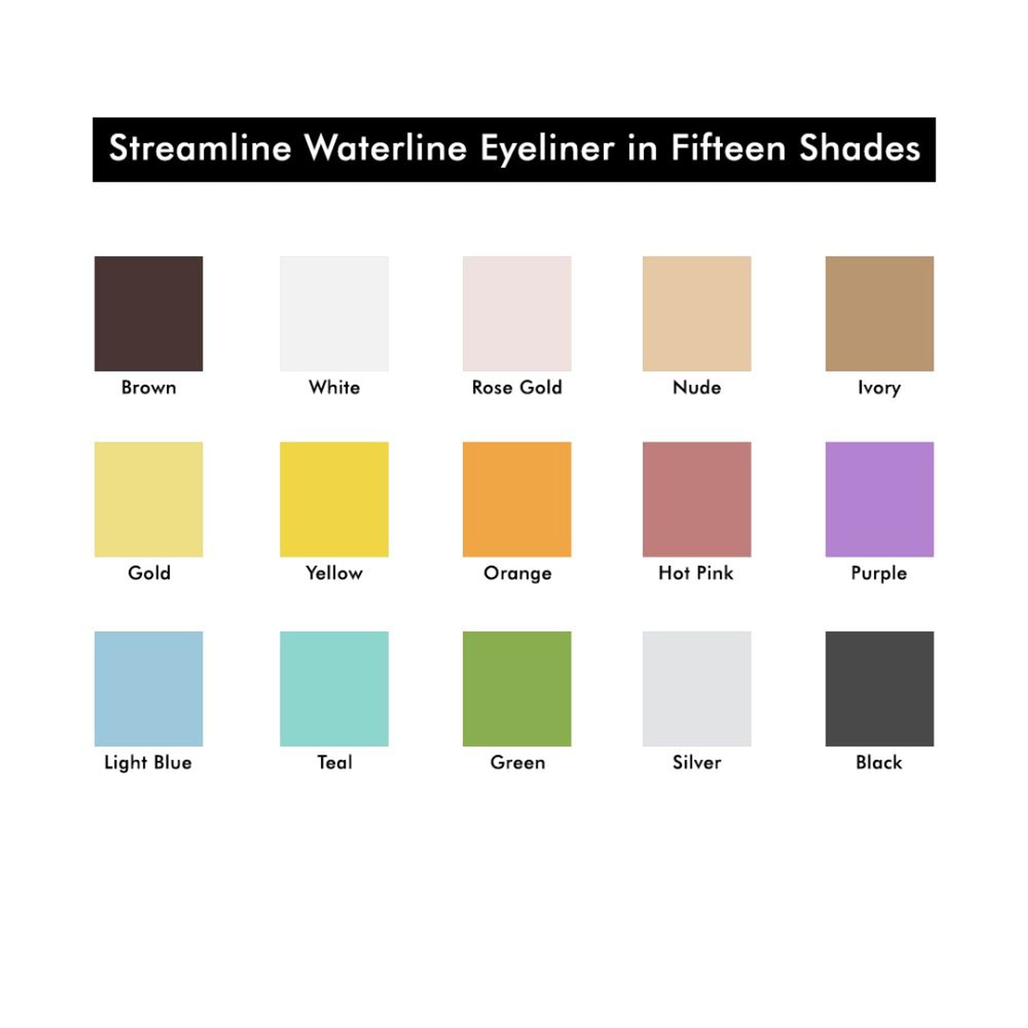 Makeup Revolution Streamline Waterline Eyeliner Pencil-Ultra Creamy Smudge Proof Smokey Looks - Green