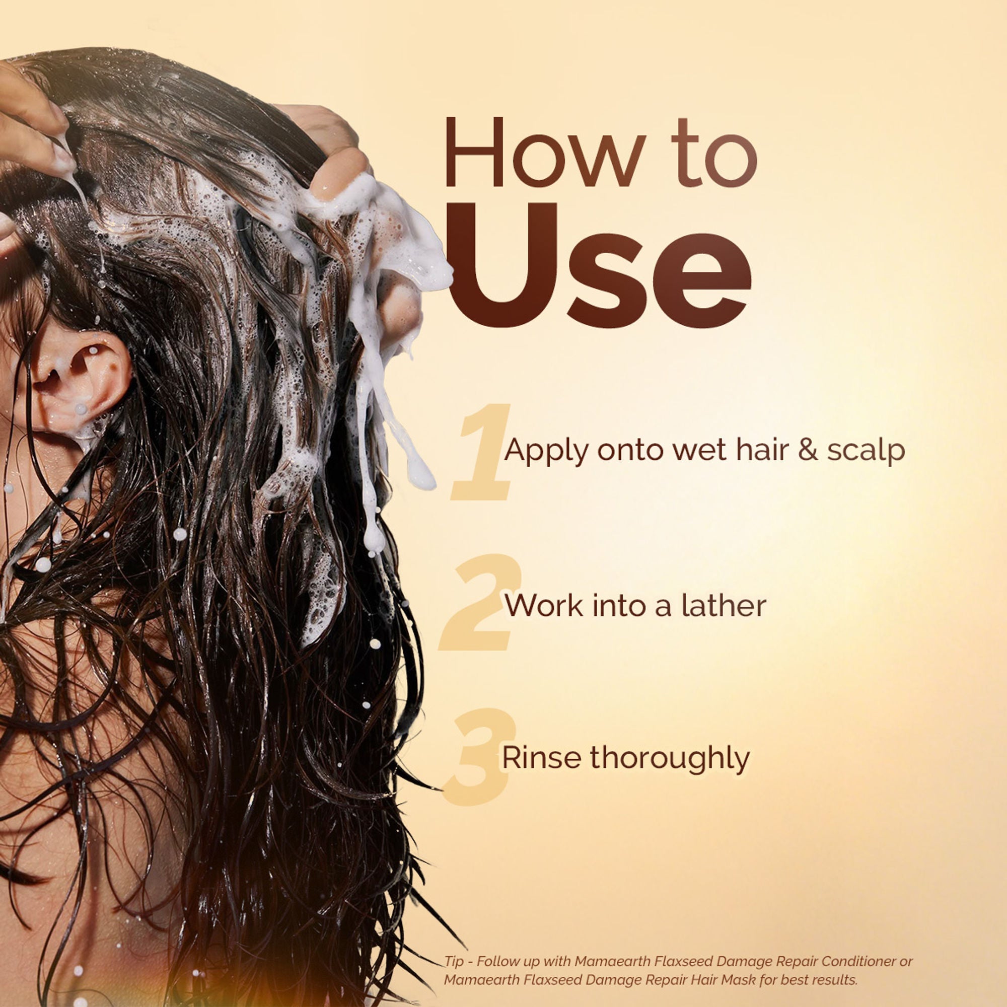 Mamaearth Flaxseed Damage Repair Shampoo