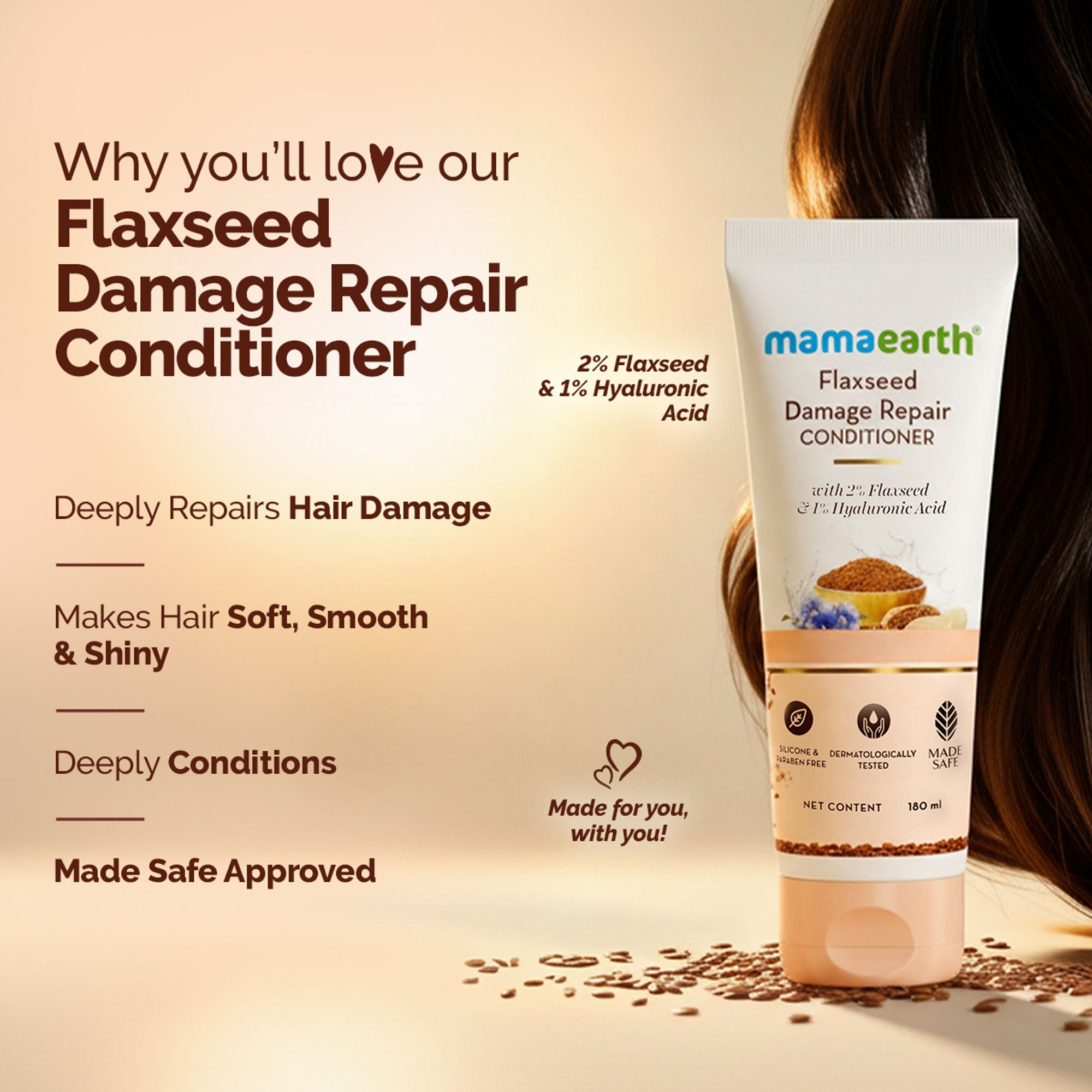 Mamaearth Flaxseed Damage Repair Conditioner