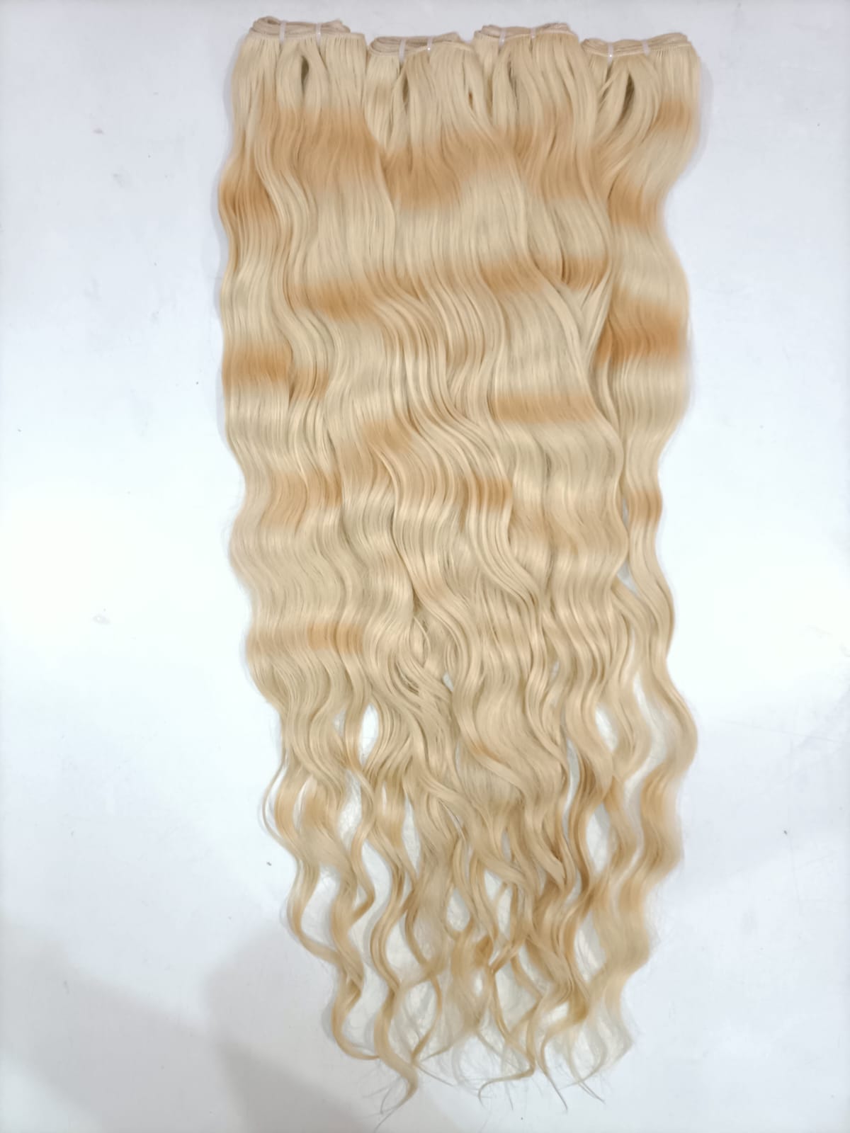 Indian raw 613 blonde wefted hair