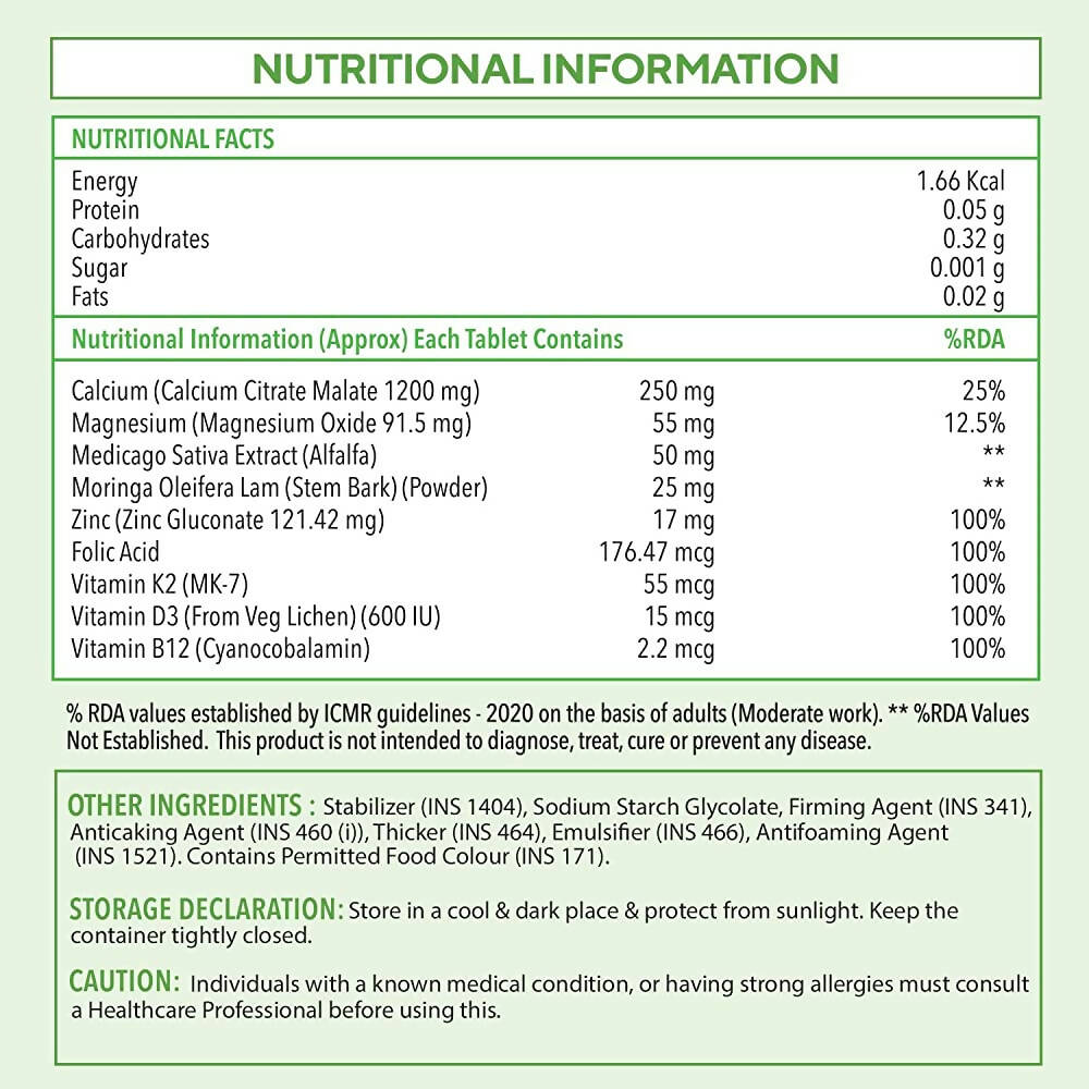 Zingavita Calcium Zinc+ Magnesium Tablets