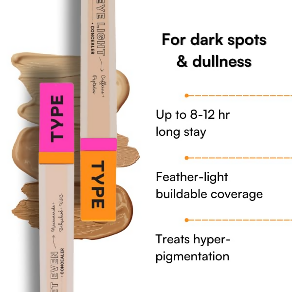 Type Beauty Get Even Concealer - Pecan 45