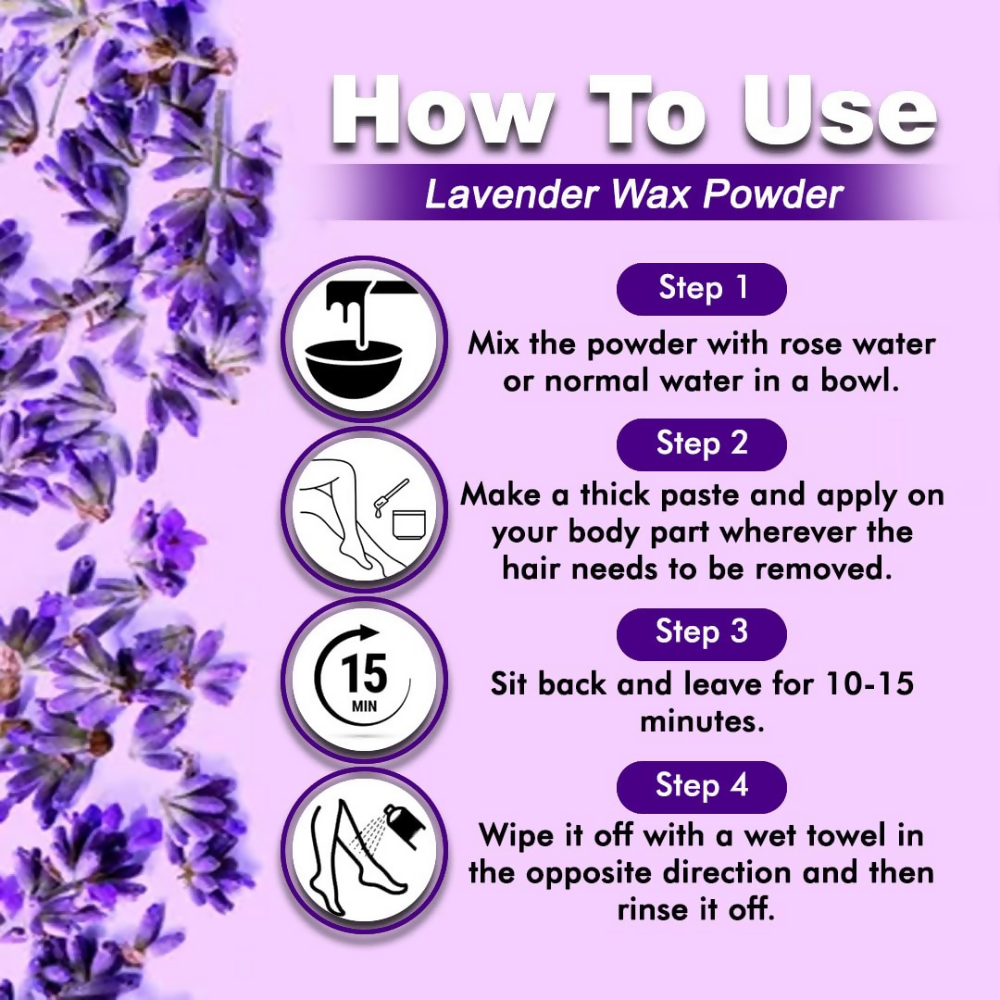 VedicAyurveda Herbal Wax Powder - Lavender
