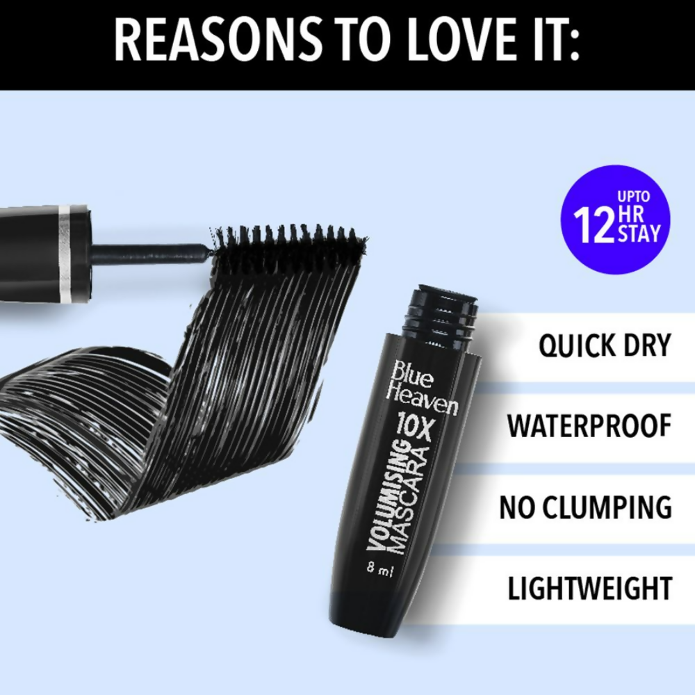 Blue Heaven 10x Volumising Mascara - Black