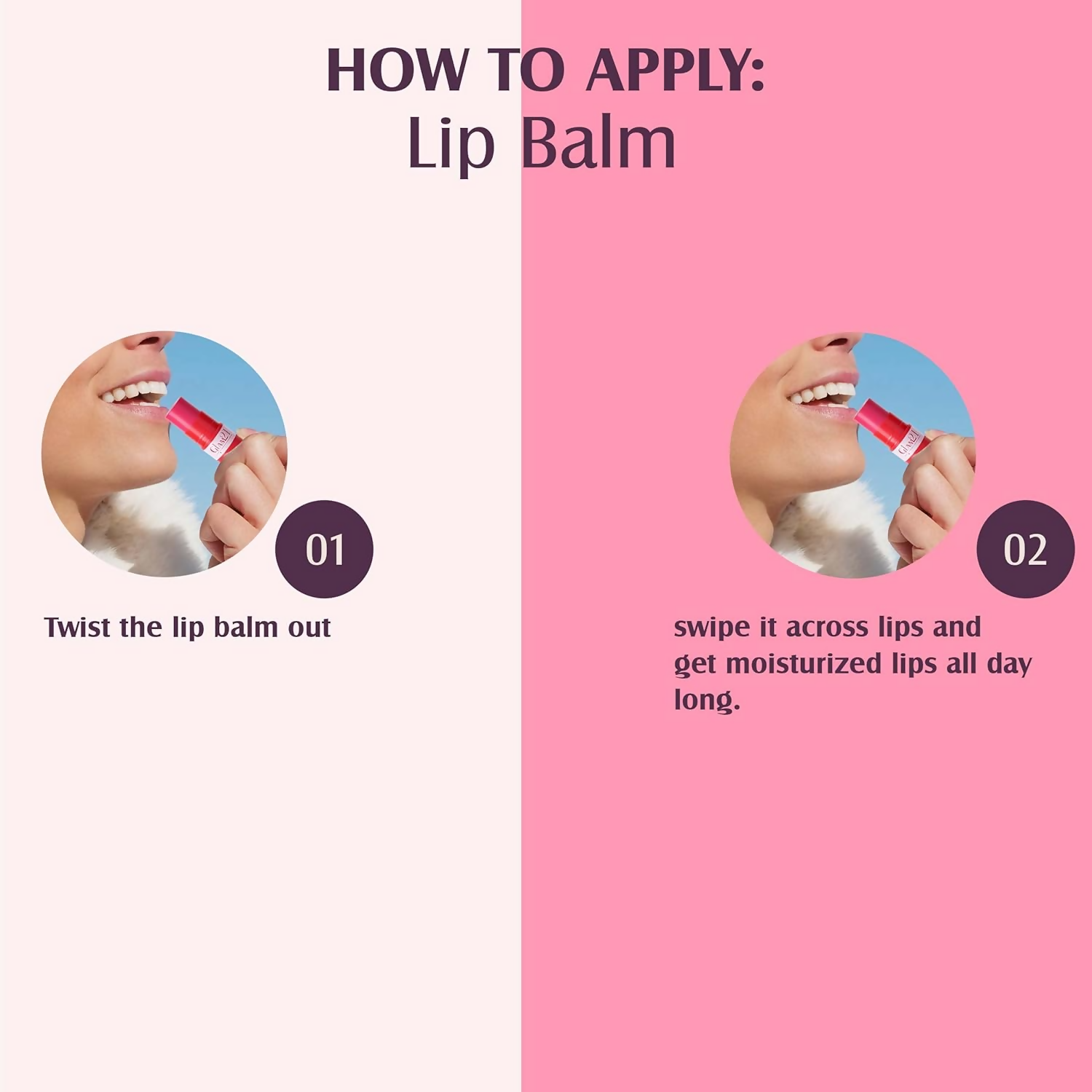 Glam21 Moisturizing Lip Balm Fruit Extract & Infused Active Ingredients - Cherry