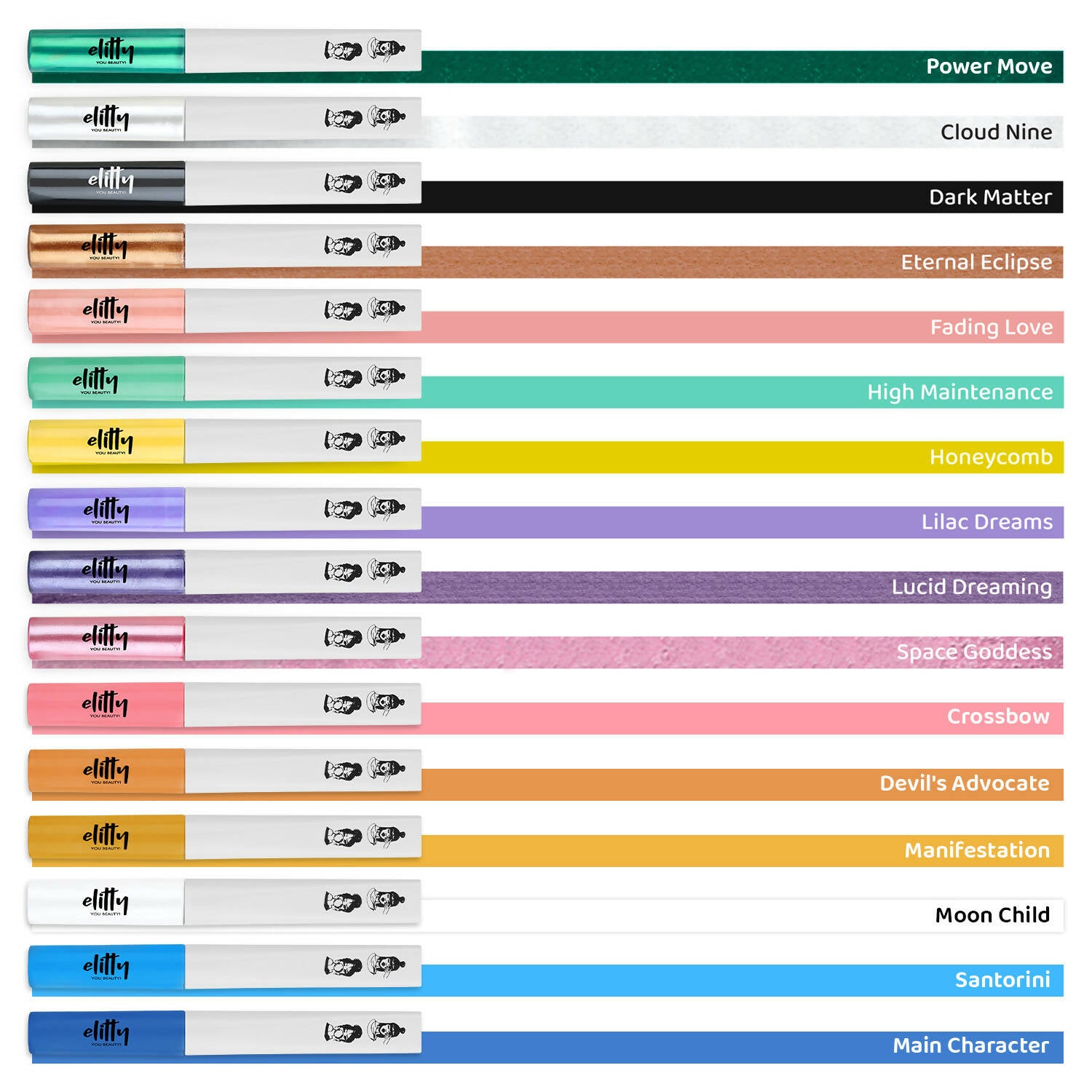 Elitty Peach Pop Color Matte Finish Liquid Eyeliner - Fading Love-Pink