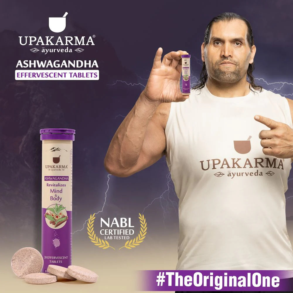 Upakarma Ayurveda Ashwagandha Effervescent Tablets -20 tabs