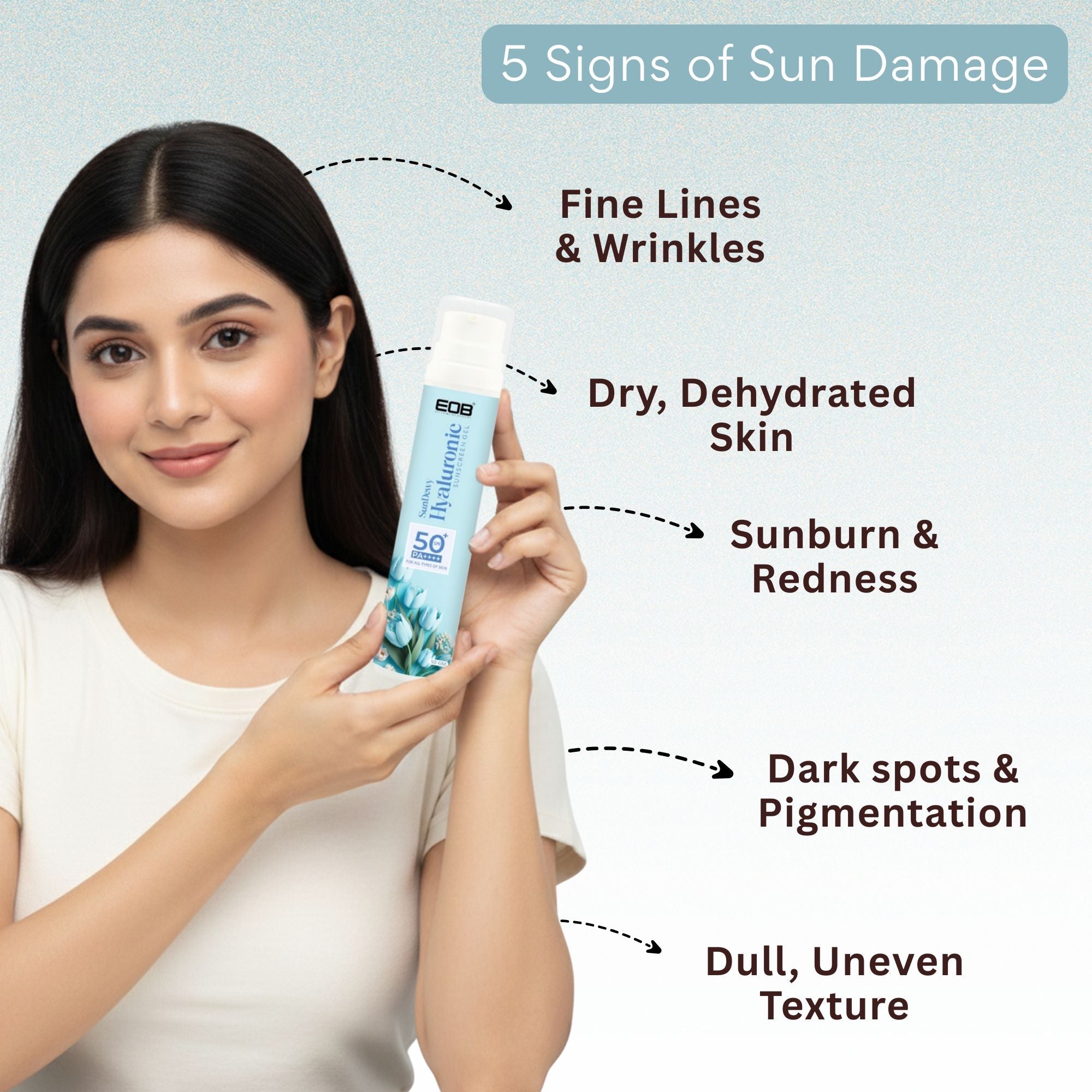 EOB SPF 50 PA+++ Mineral Sunscreen Gel