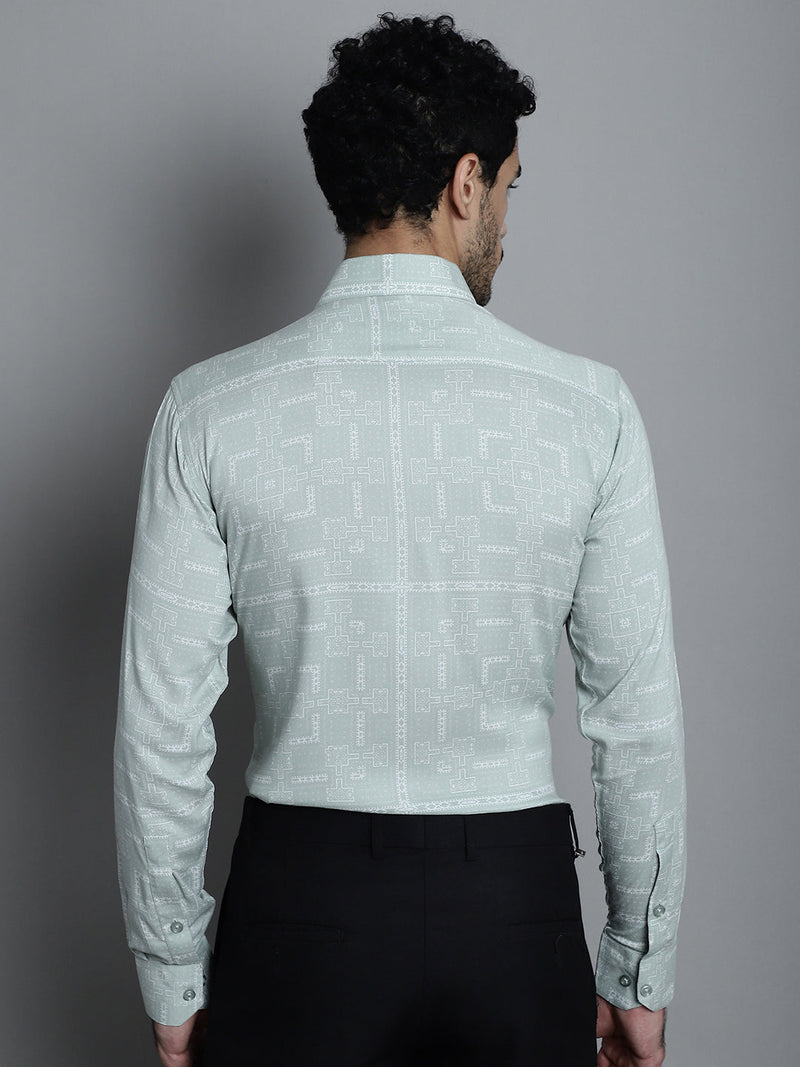 Men's Geomatric Printed Formal Shirts