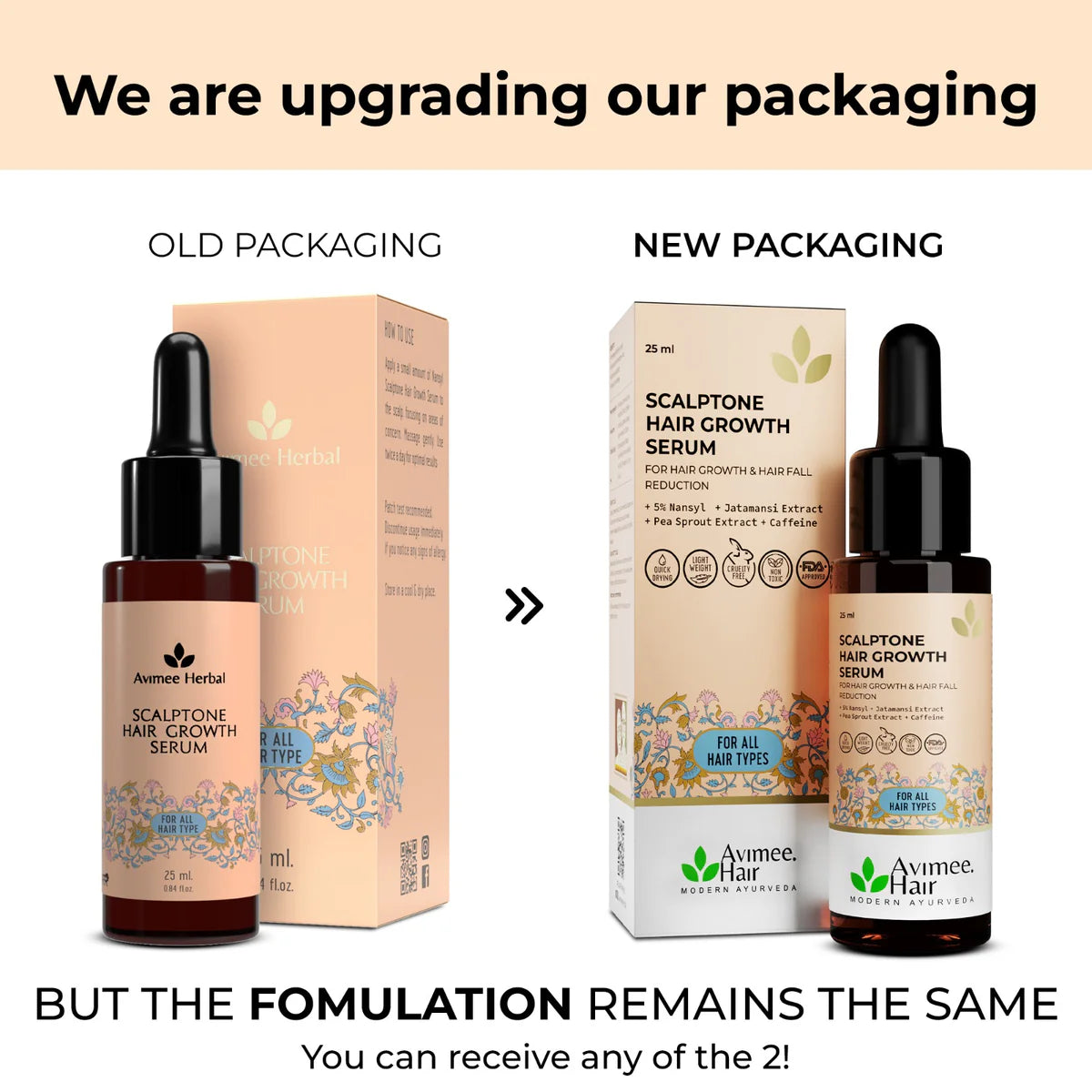 Avimee herbal Keshpallav Hair Oil and Scalptone Hair Growth Serum