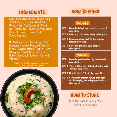 Gladful Ghee Millet Upma - Pack of 5