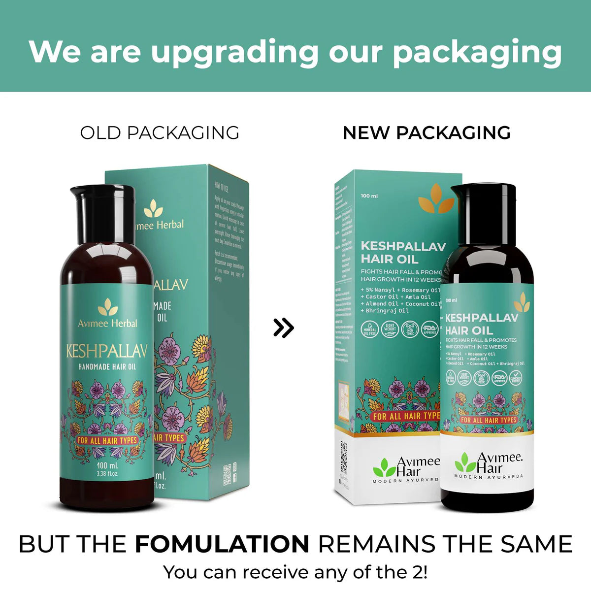 Avimee herbal Keshpallav Hair Oil and Scalptone Hair Growth Serum, Super Saver Combo