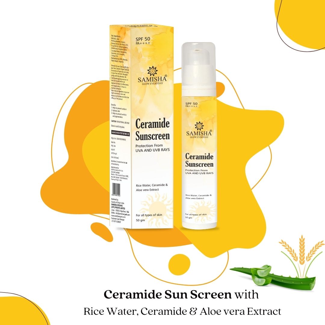 Samisha Ceramide & Hyaluronic Acid  Sunscreen Spf 50 Pa++++