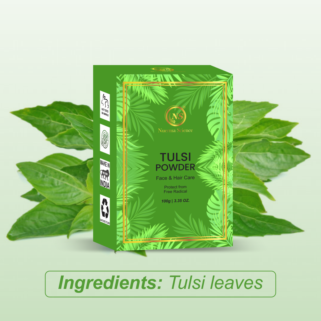 Nuerma Science Tulsi Natural Powder For Face & Hair Care