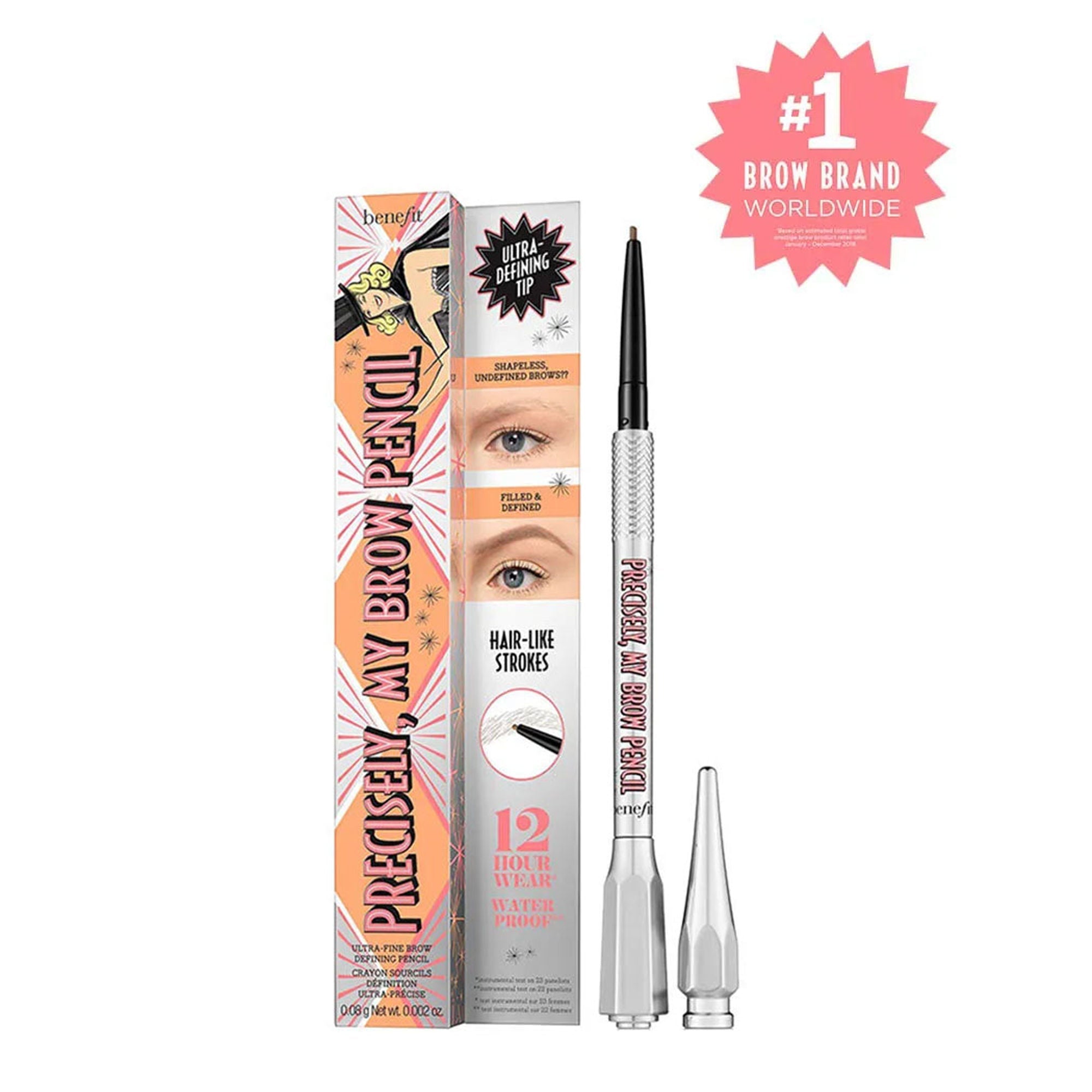 Benefit Cosmetics Precisely, My Brow Pencil - 3.75 Warm Medium Brown