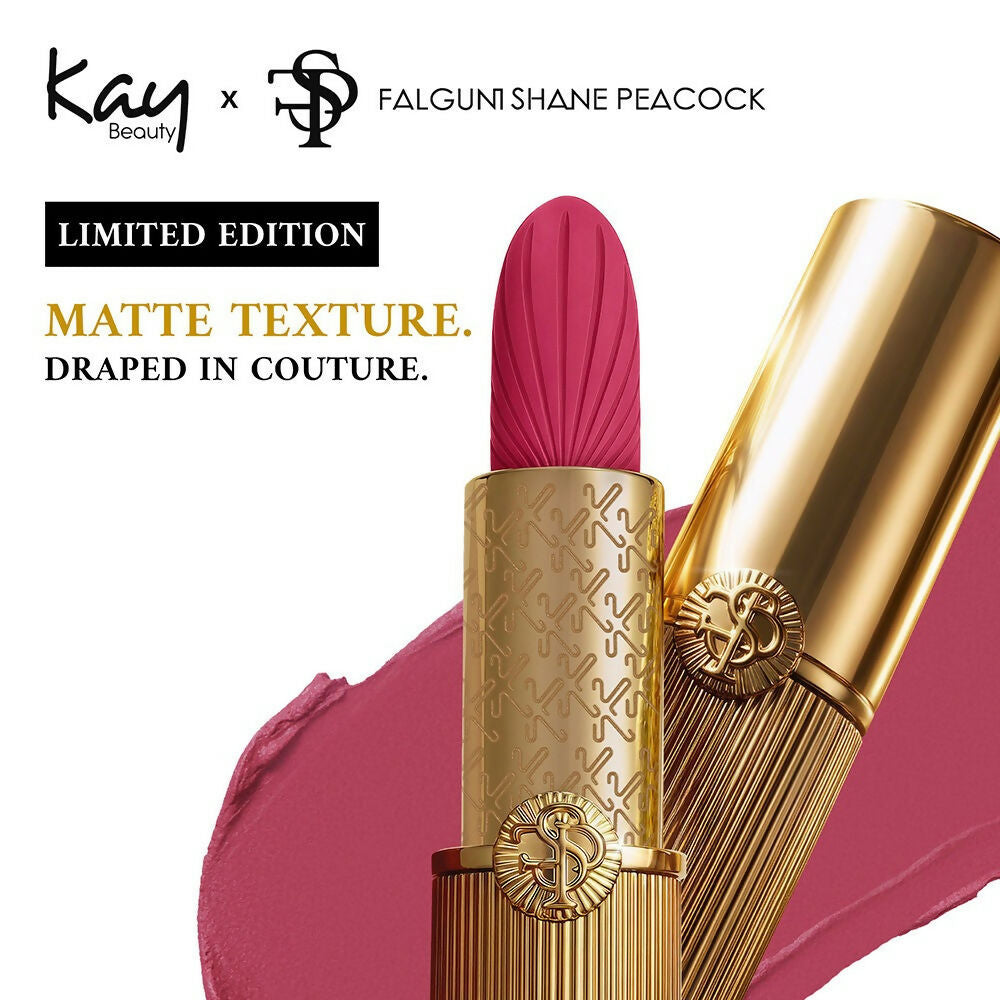 Kay Beauty x Falguni Shane Peacock Luxe Matte Lipstick - Peony Taffeta