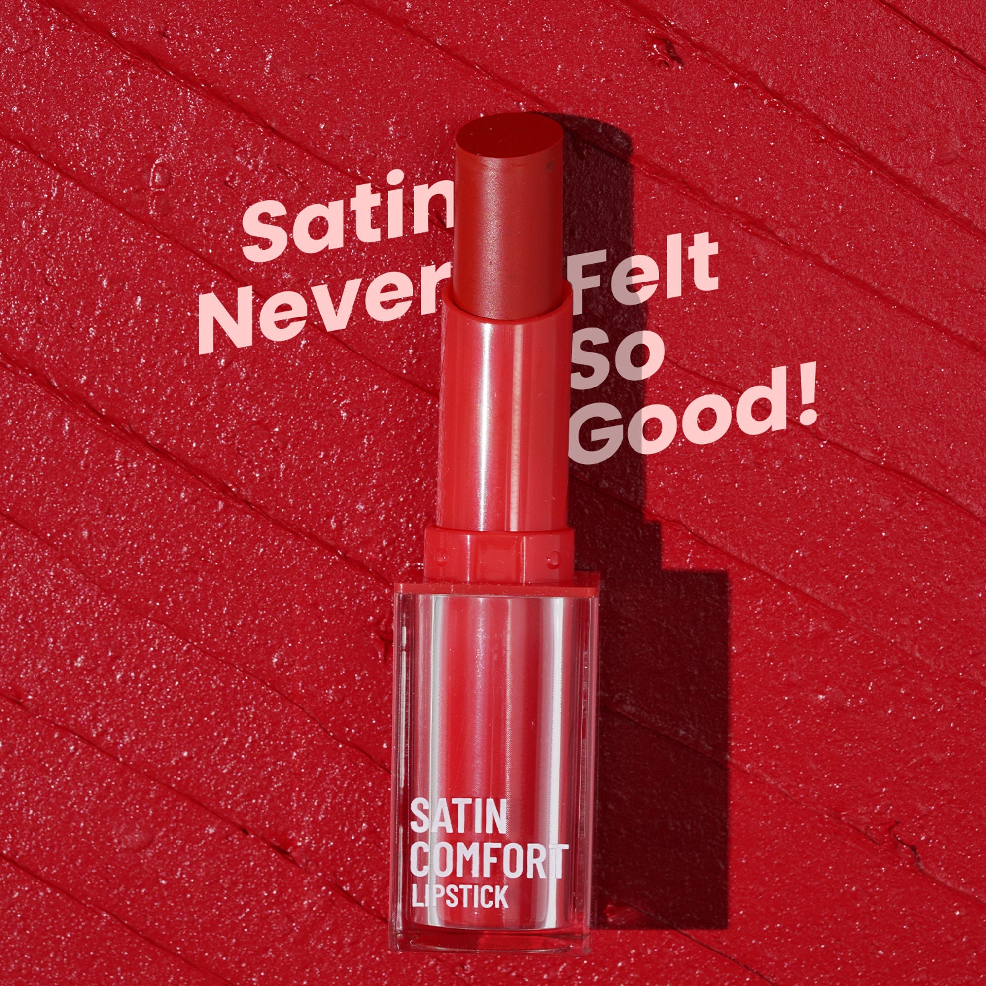 Swiss Beauty Satin Comfort Smooth Glide, Highly Pigmented , Ultra Hydrating Lipstick - 9 Cherry Blossom