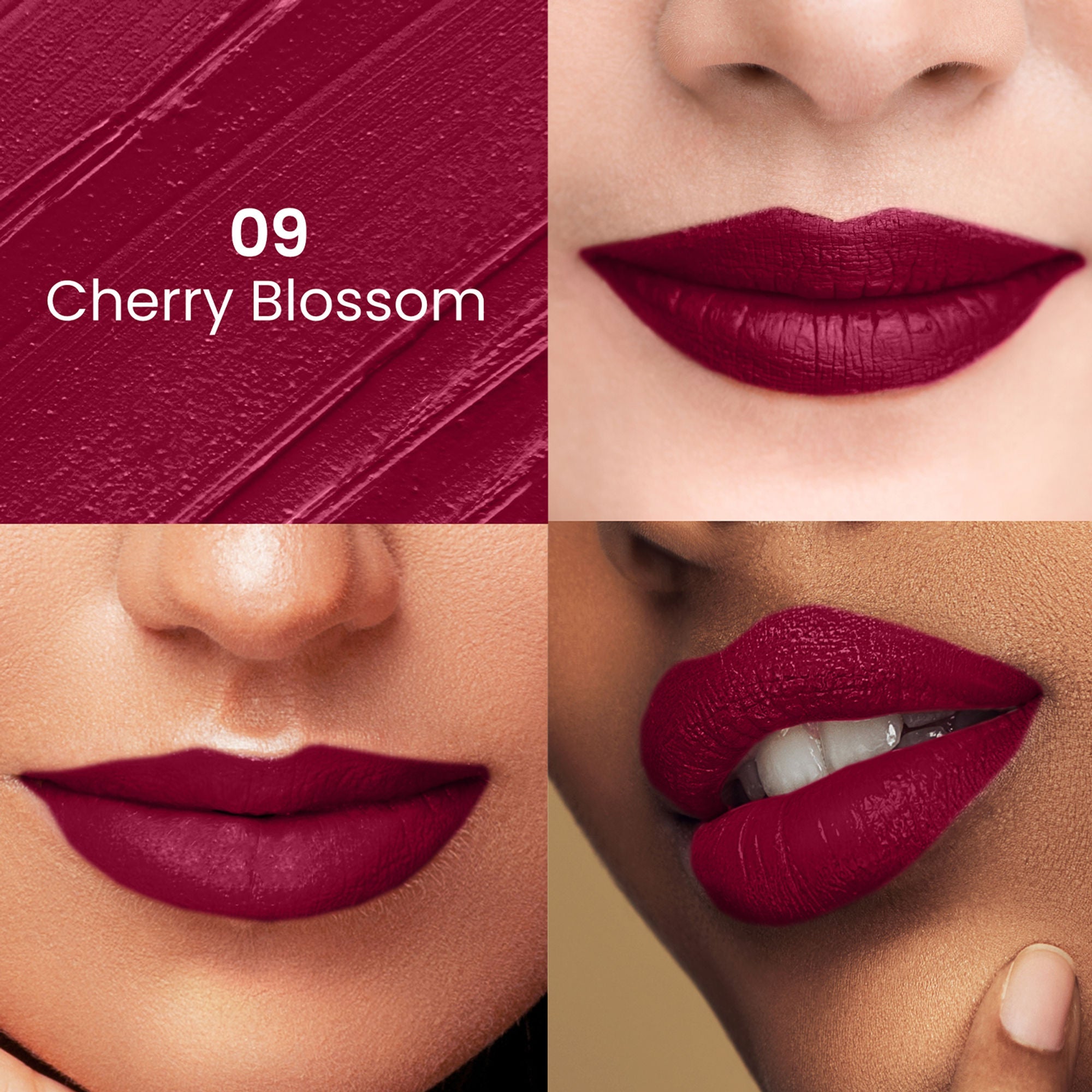Swiss Beauty Satin Comfort Smooth Glide, Highly Pigmented , Ultra Hydrating Lipstick - 9 Cherry Blossom