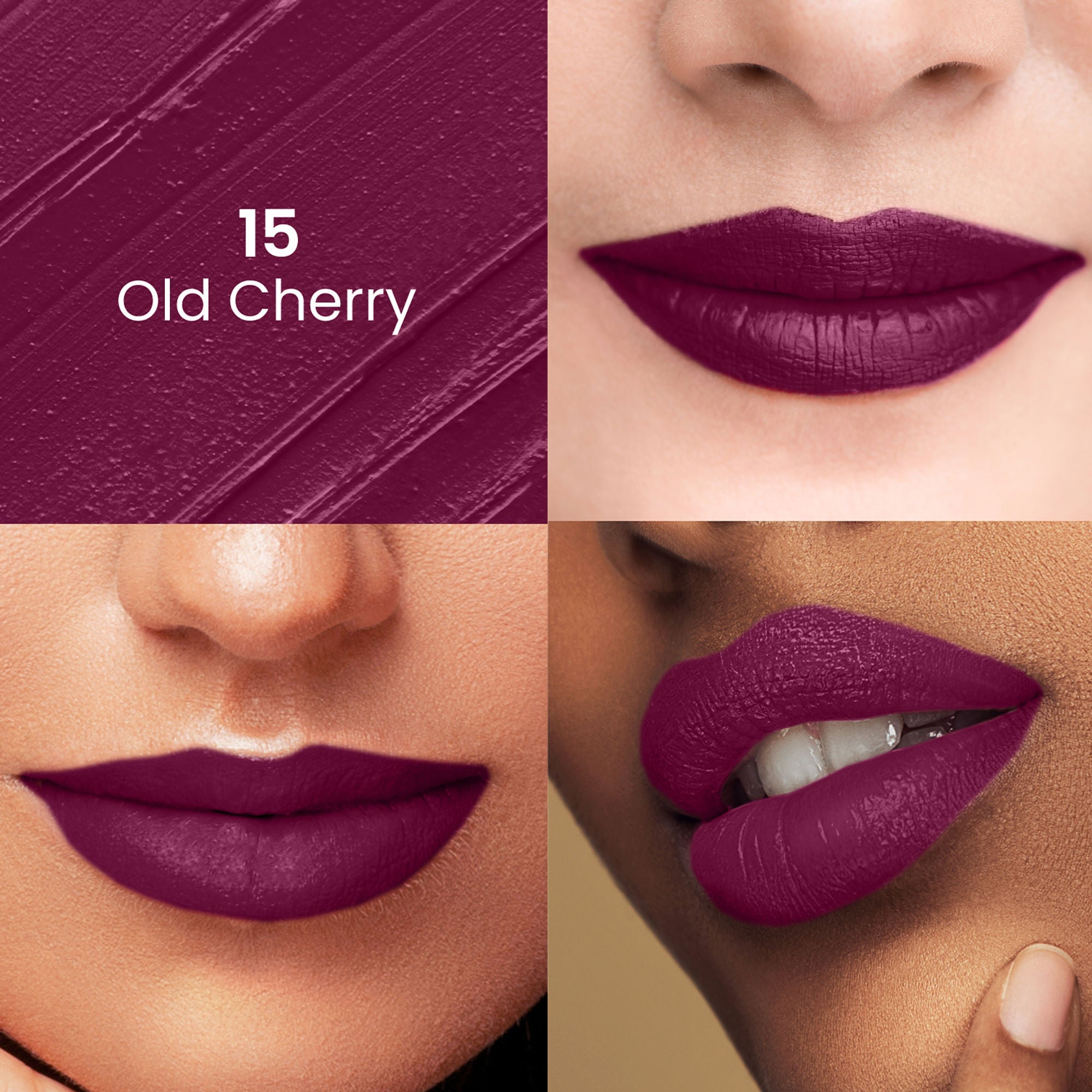 Swiss Beauty Satin Comfort Smooth Glide, Highly Pigmented , Ultra Hydrating Lipstick - 15 Old Cherry