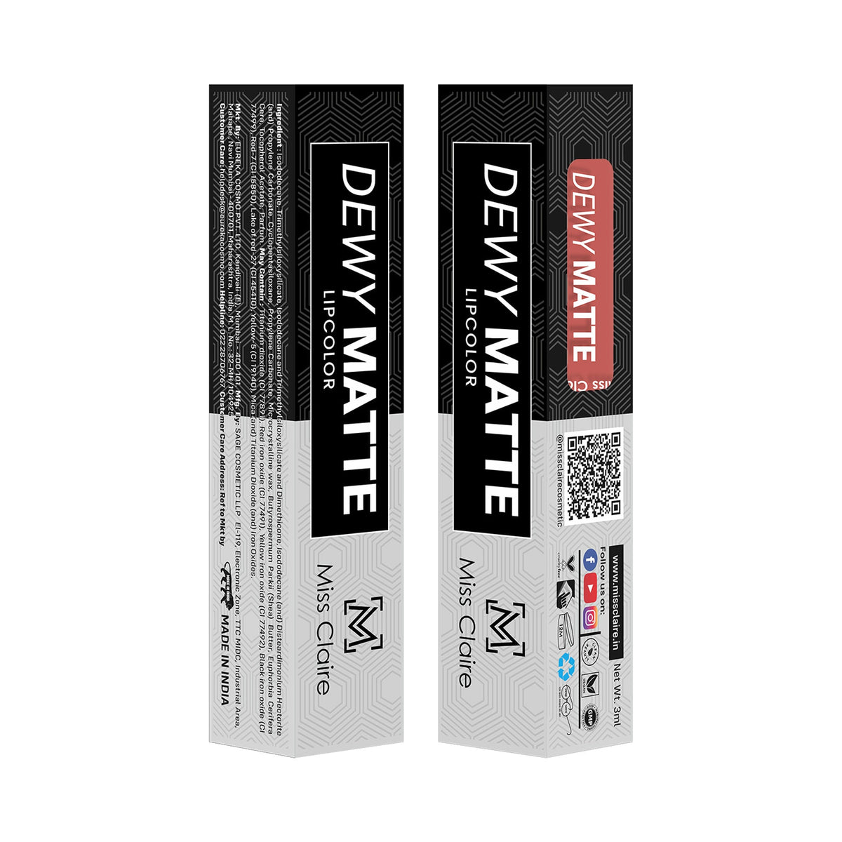 Miss Claire Dewy Matte Lip Color - 05 Slacker