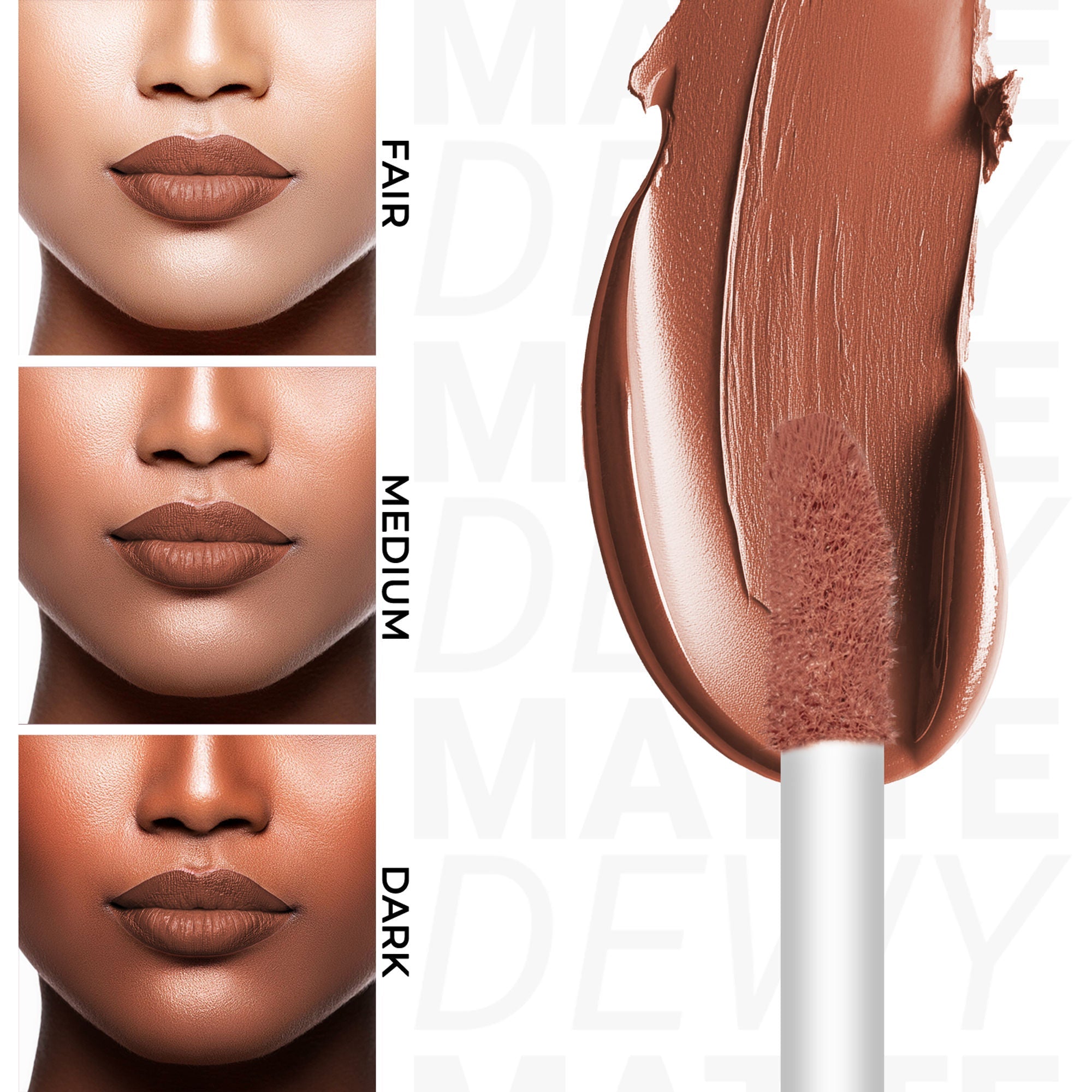 Miss Claire Dewy Matte Lip Color - 08 Moonlit Mocha