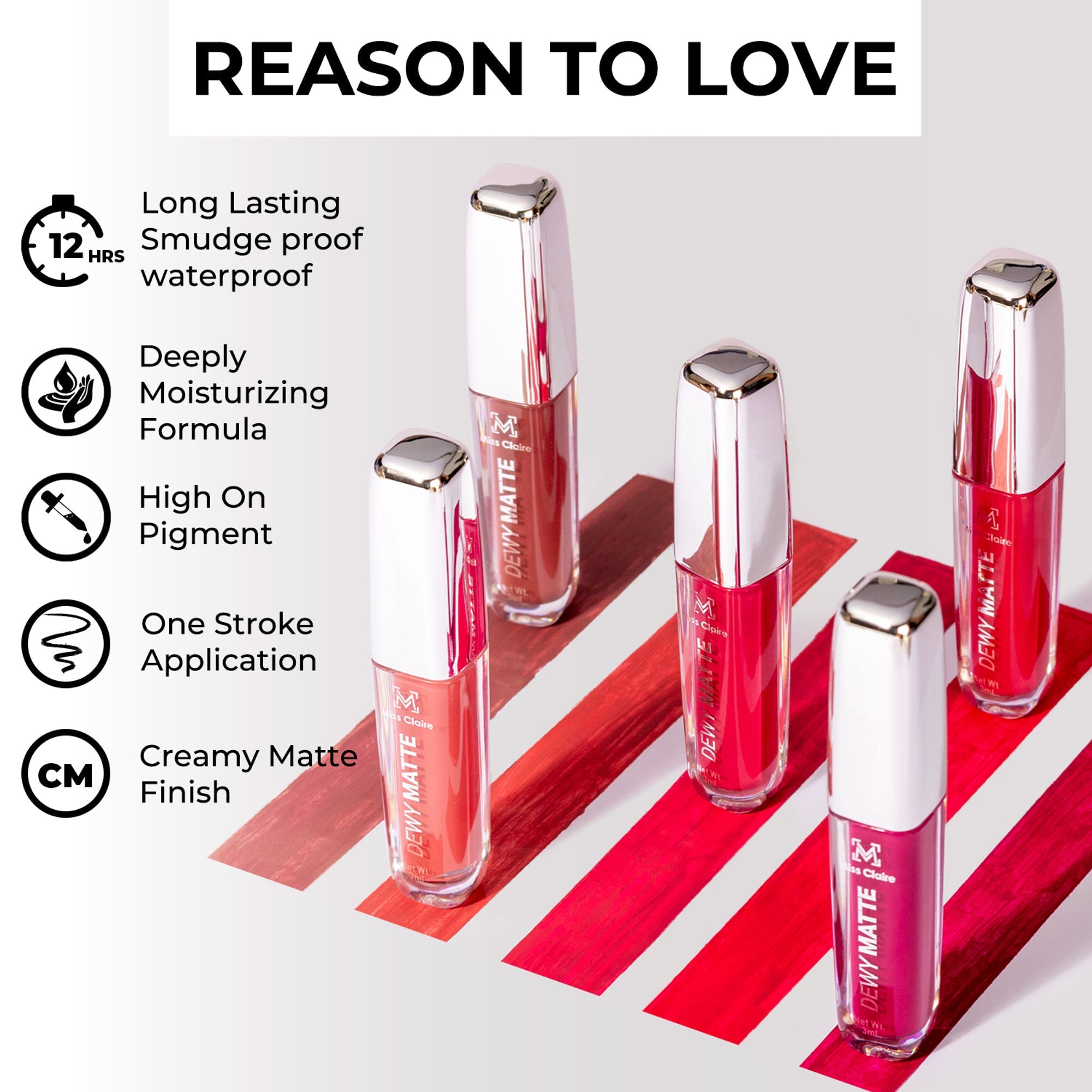Miss Claire Dewy Matte Lip Color - 13 Cinnamon Swirl
