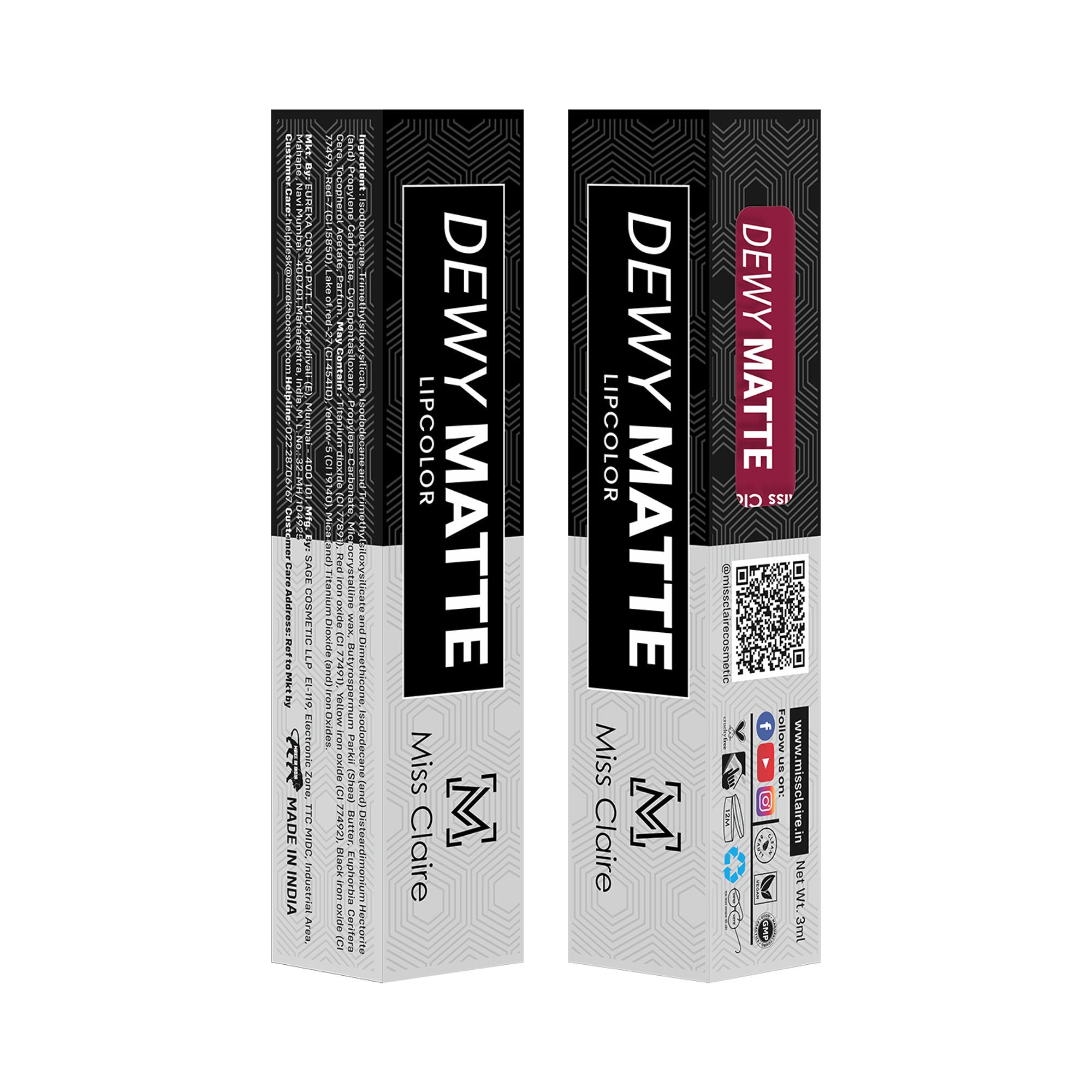 Miss Claire Dewy Matte Lip Color - 20 Berryfique