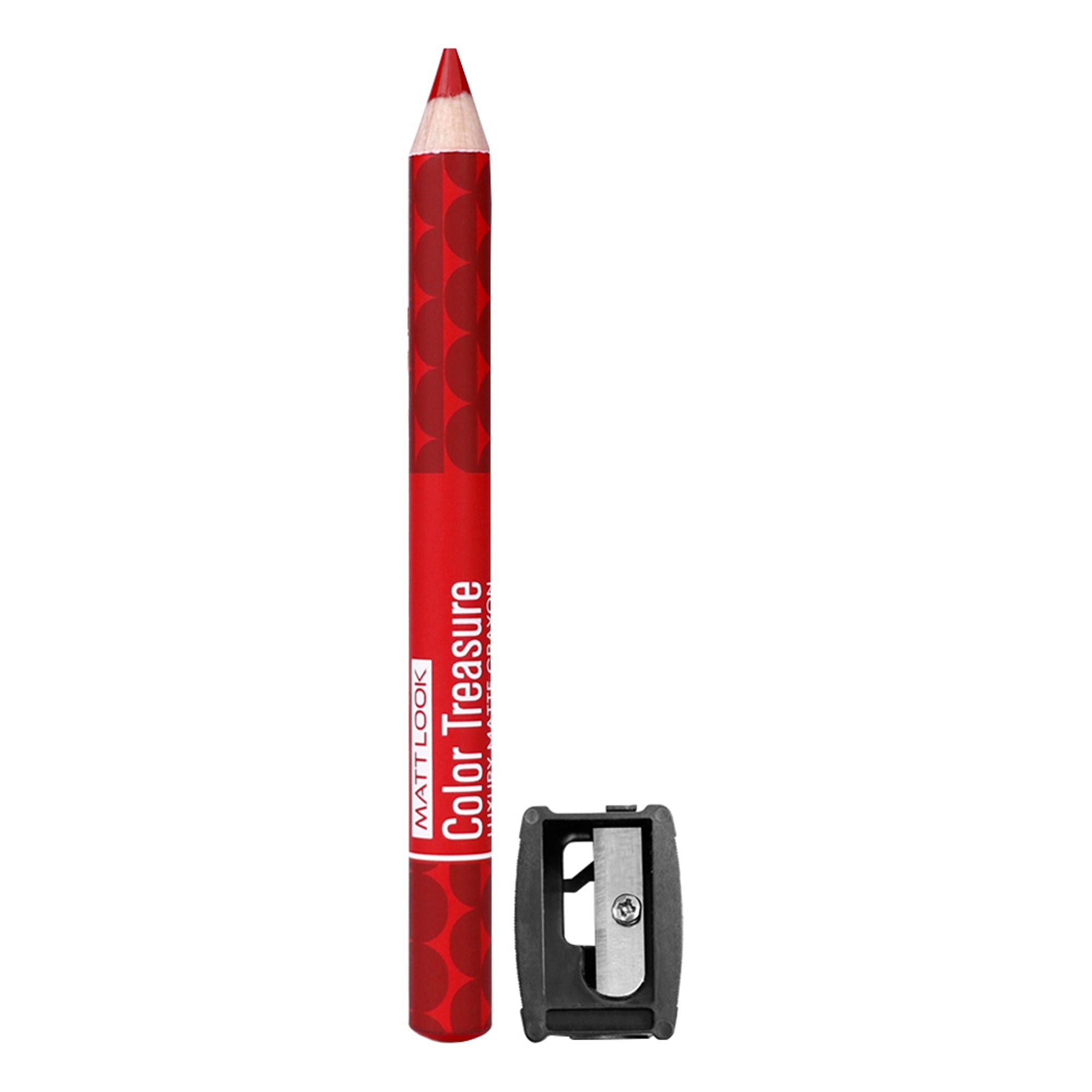 Matt Look Color Treasure Luxury Matte Lip Pencil Crayon - 02 Fire Ruby
