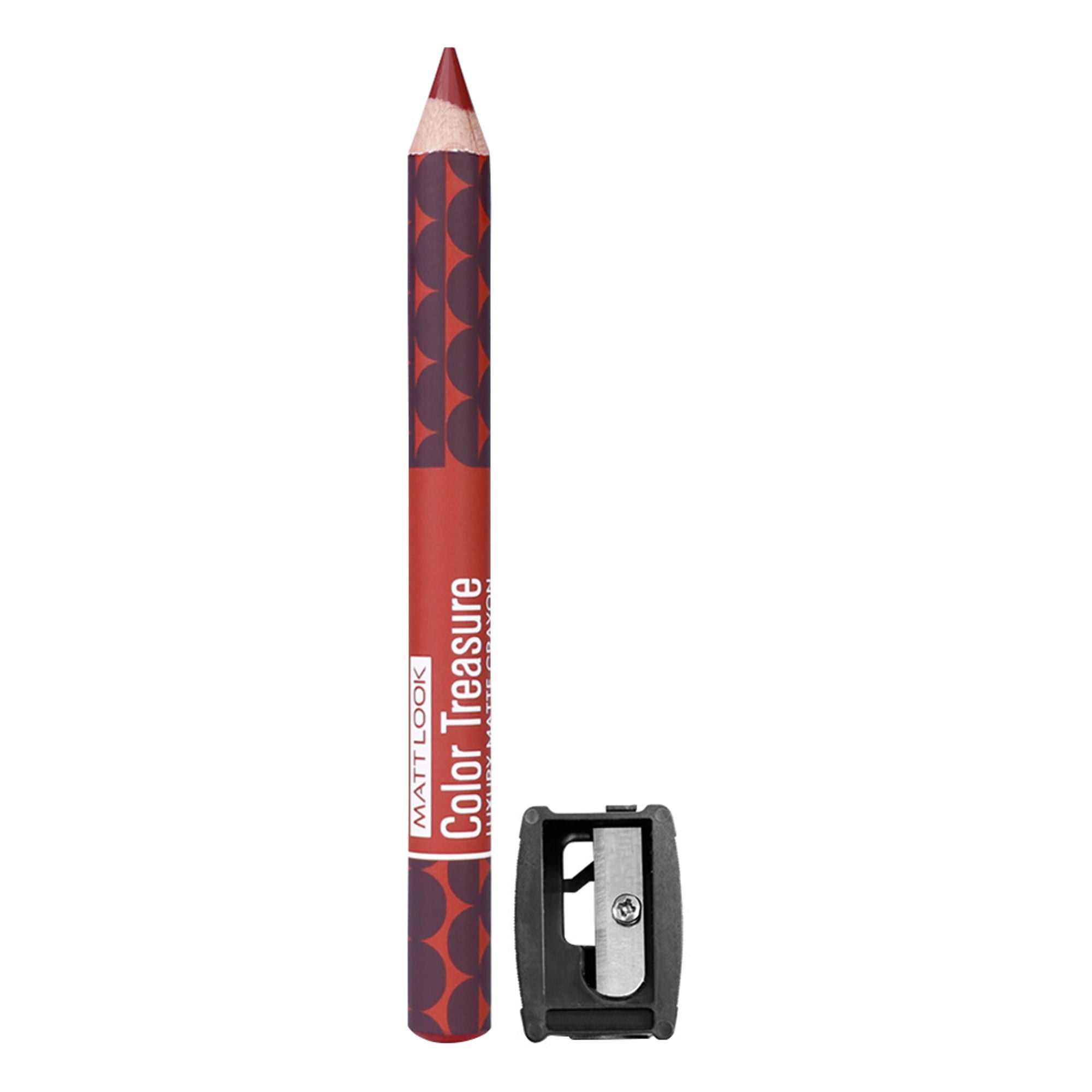 Matt Look Color Treasure Luxury Matte Lip Pencil Crayon - 05 Real Burgundy