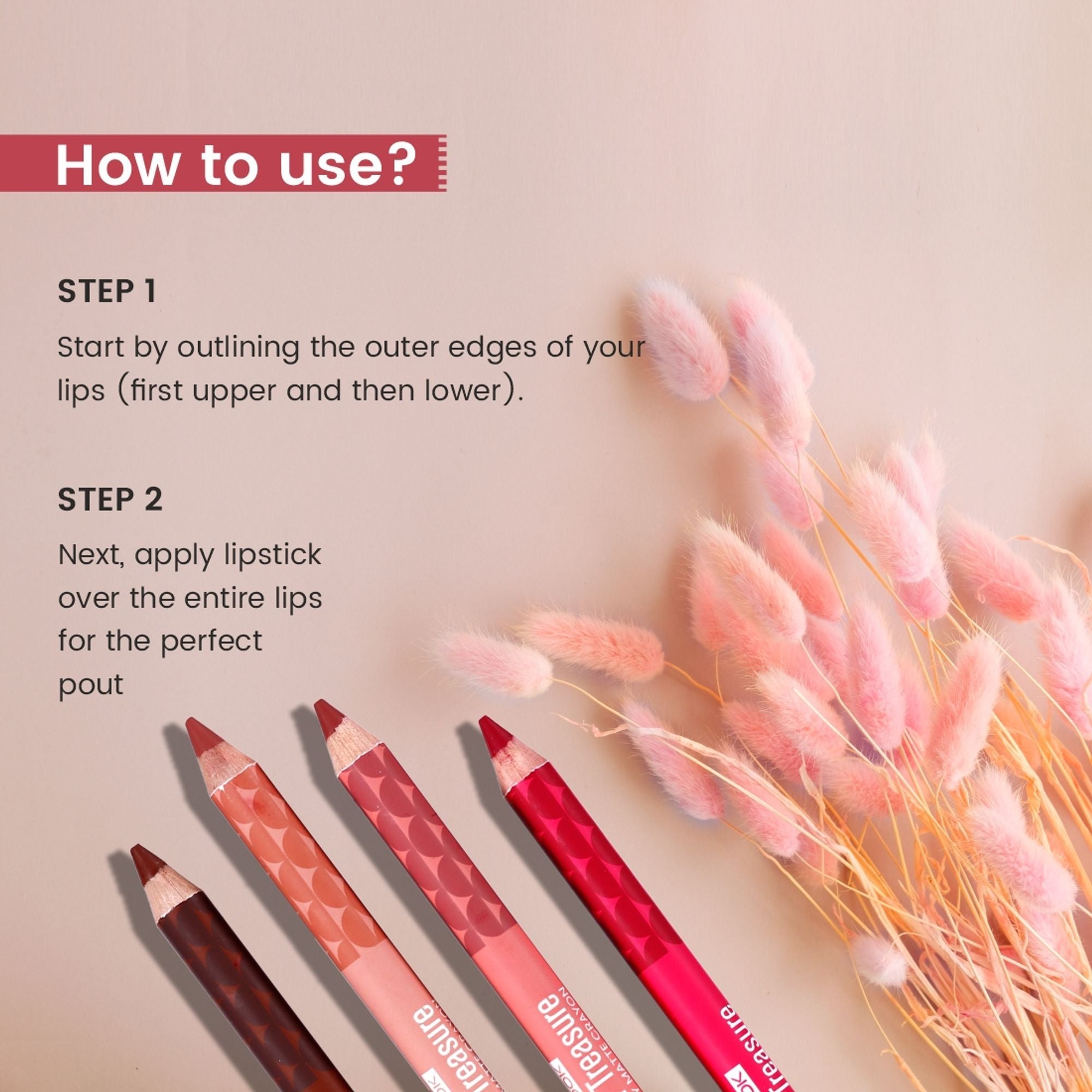 Matt Look Color Treasure Luxury Matte Lip Pencil Crayon - 05 Real Burgundy