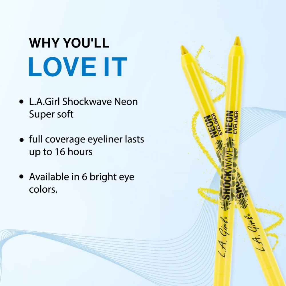 L.A Girl Shockwave Neon Eye Liner - Screamin Yellow