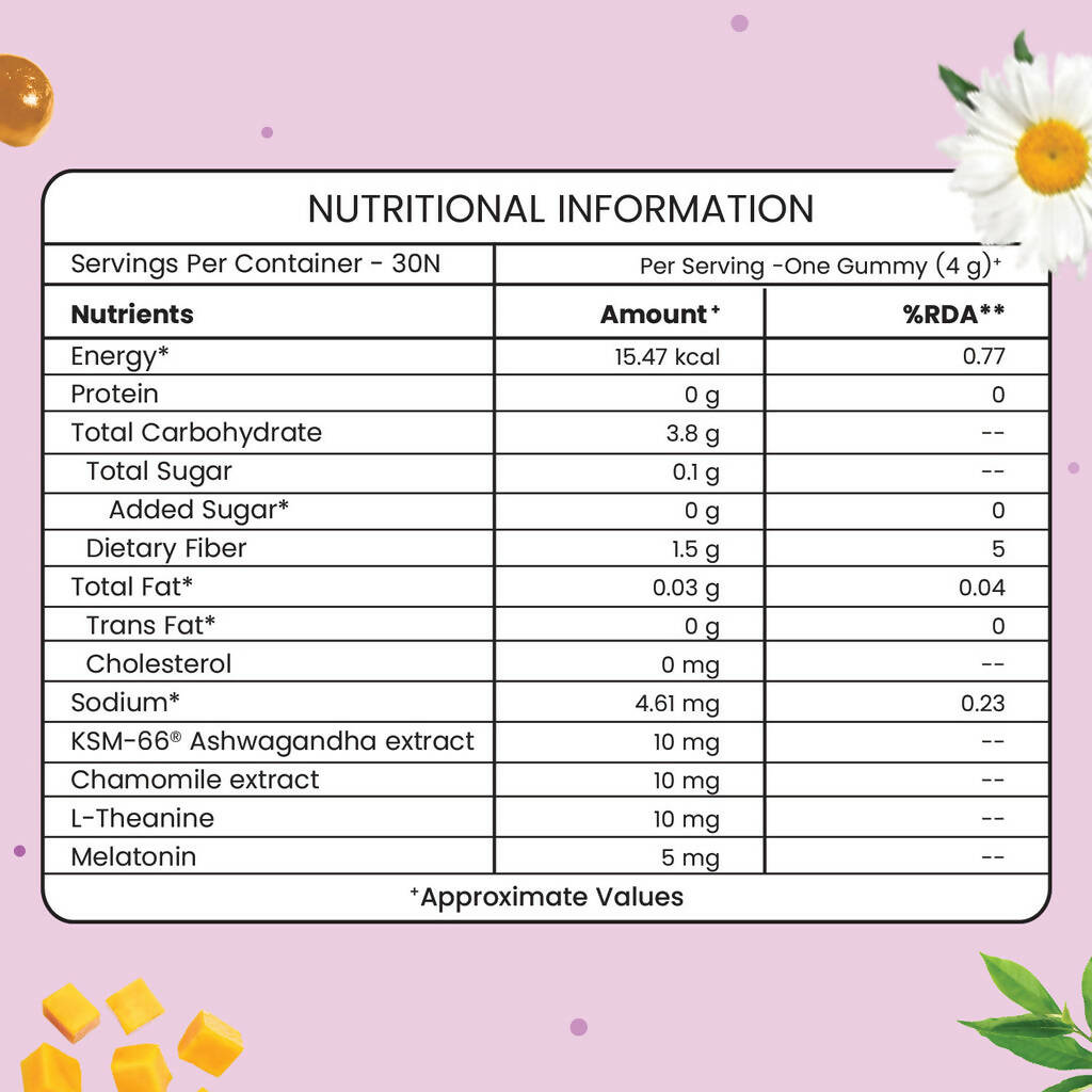 Neuherbs Good Sleep Gummies (No Added Sugar) - Mango Flavor