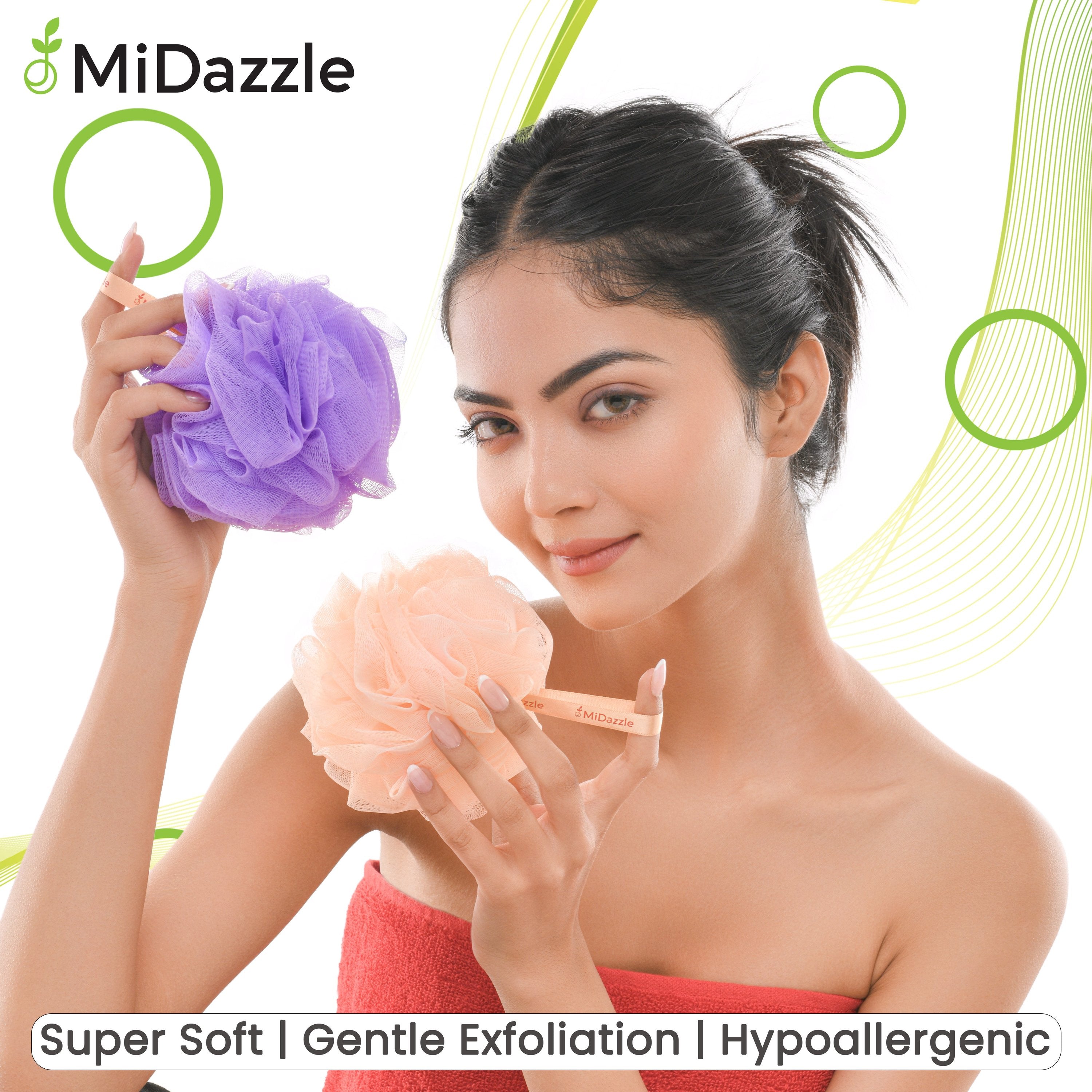 MiDazzle Bath Loofah-L MINL6003