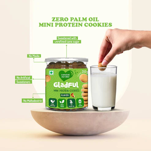 Gladful Almond Protein Mini Cookies