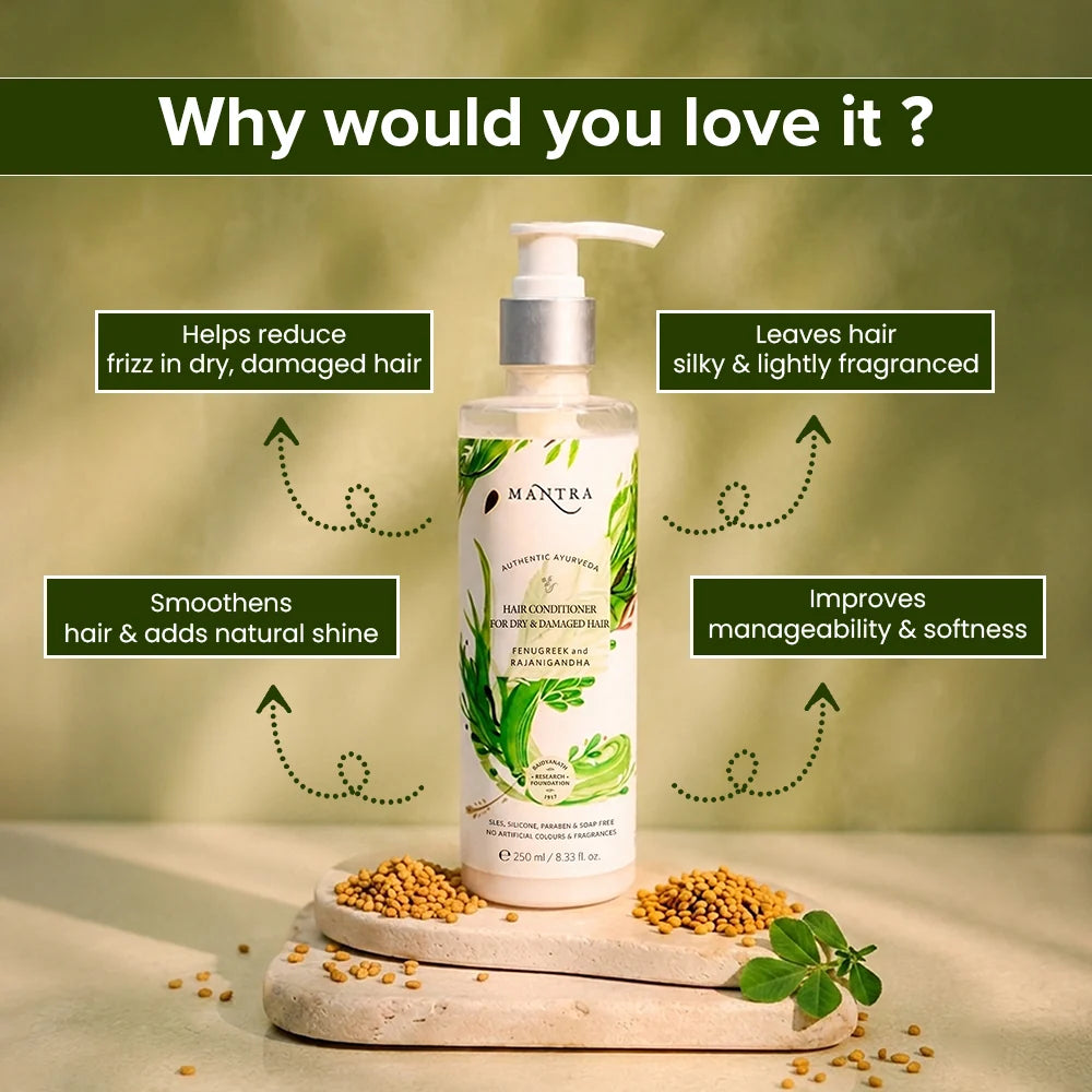 Mantra Fenugreek and Rajanigandha Hair Conditioner for Dry & Damaged Hair