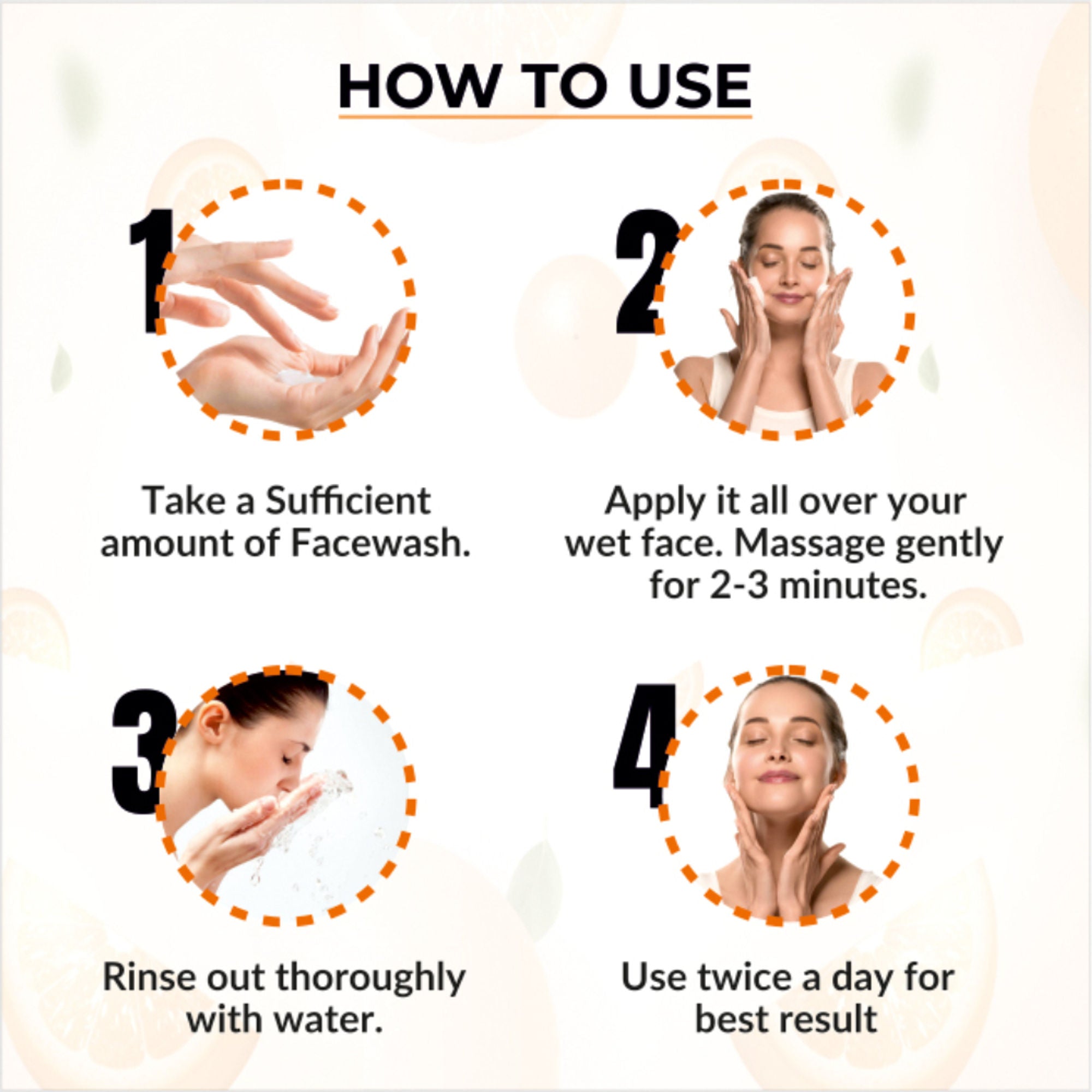 Dr.Sakhiya Vitamin C Face Wash Daily Glowing and Brightening Cleanser with Antioxidants