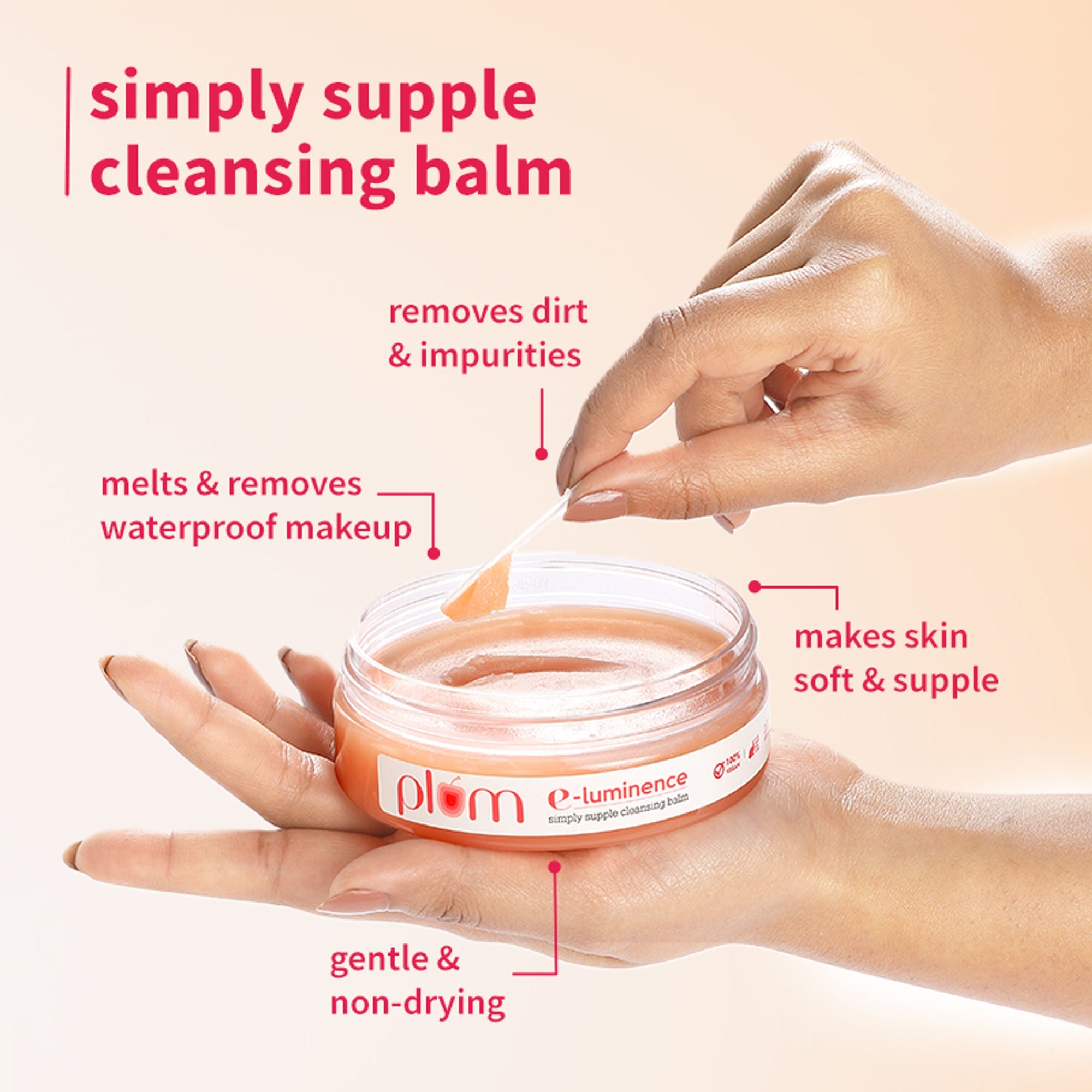 Plum E-Luminence Cleansing Balm and 10% Niacinamide Brightening Face Serum with Rice Water