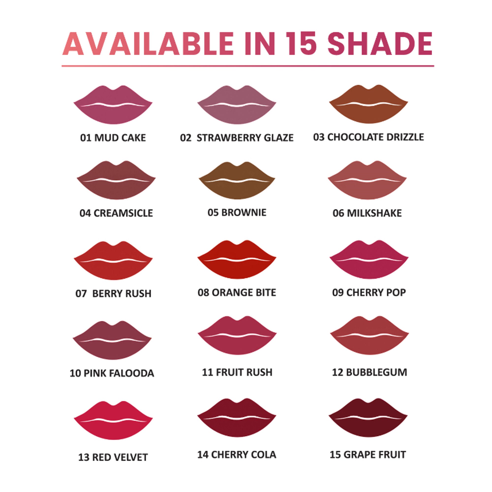 Shryoan Rich Color Non-Transfer Long Stay Creamy Lipstick - Grape Fruit 15 - Bubblegum - 12