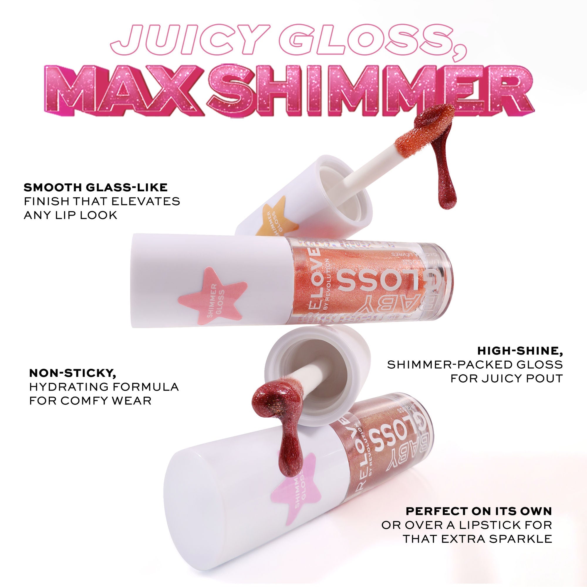 Revolution Relove Baby Gloss Shimmer - Pinky Promise