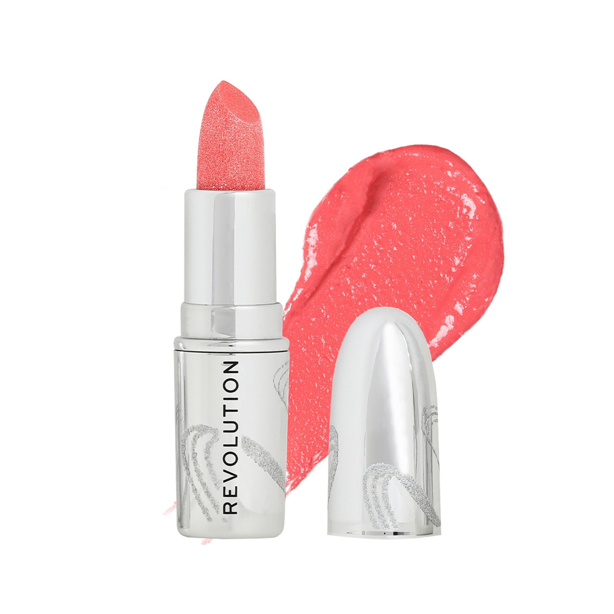 Makeup Revolution Metallic Muse Glitter Lipstick - Baby Pink
