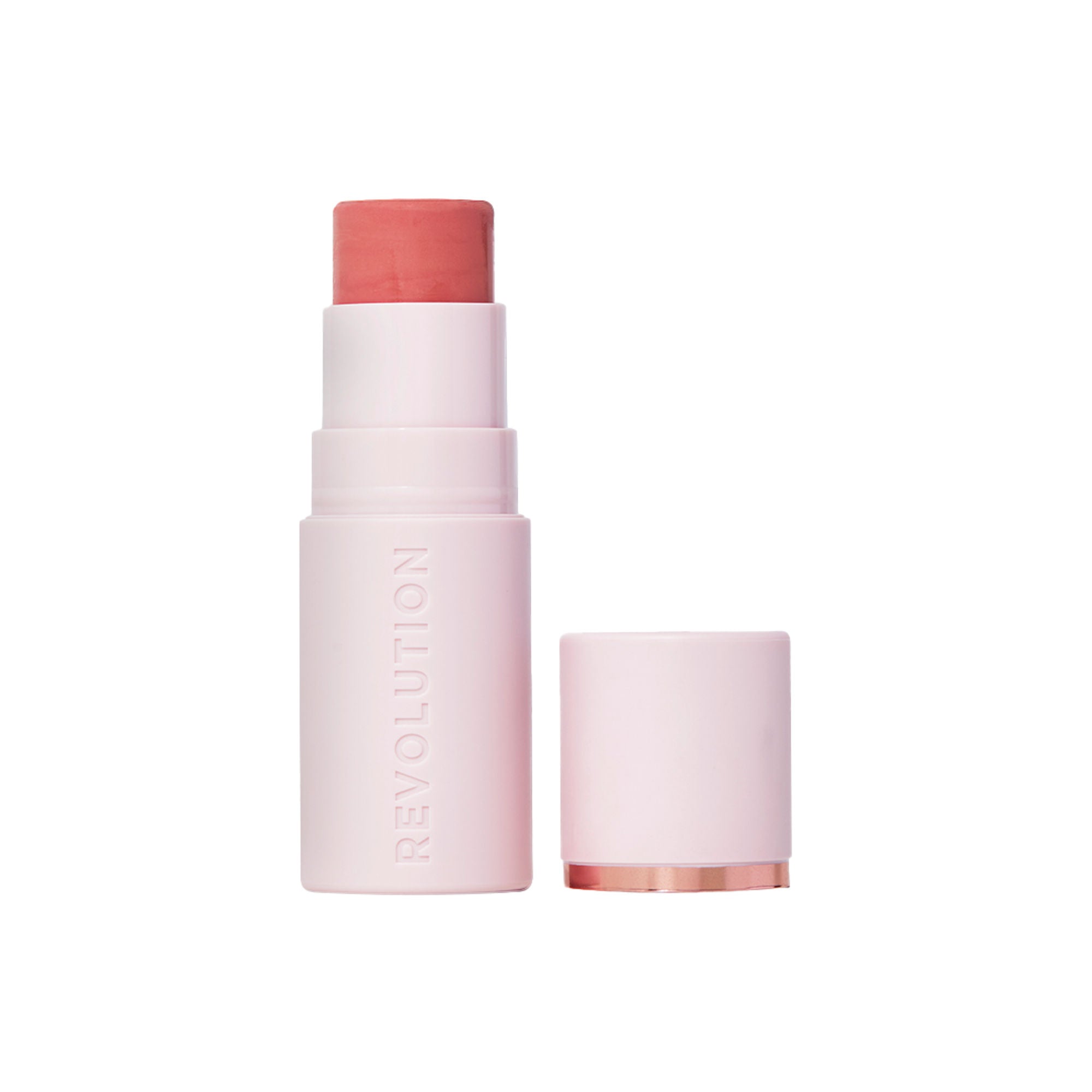 Makeup Revolution Skin Silk Marble Blush Stick - Peachy Pink