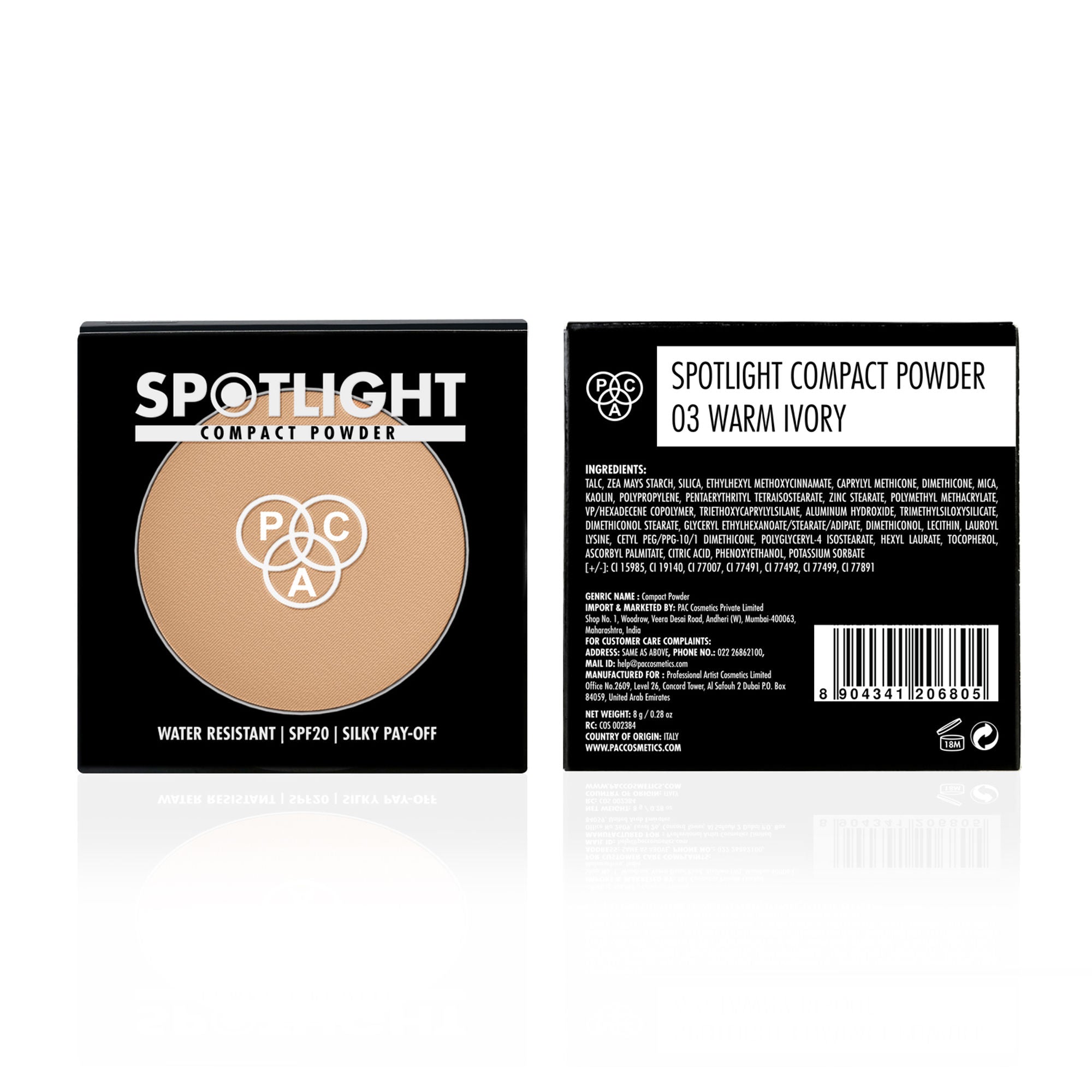 PAC Studio Spotlight Compact Powder - 03 Warm Ivory