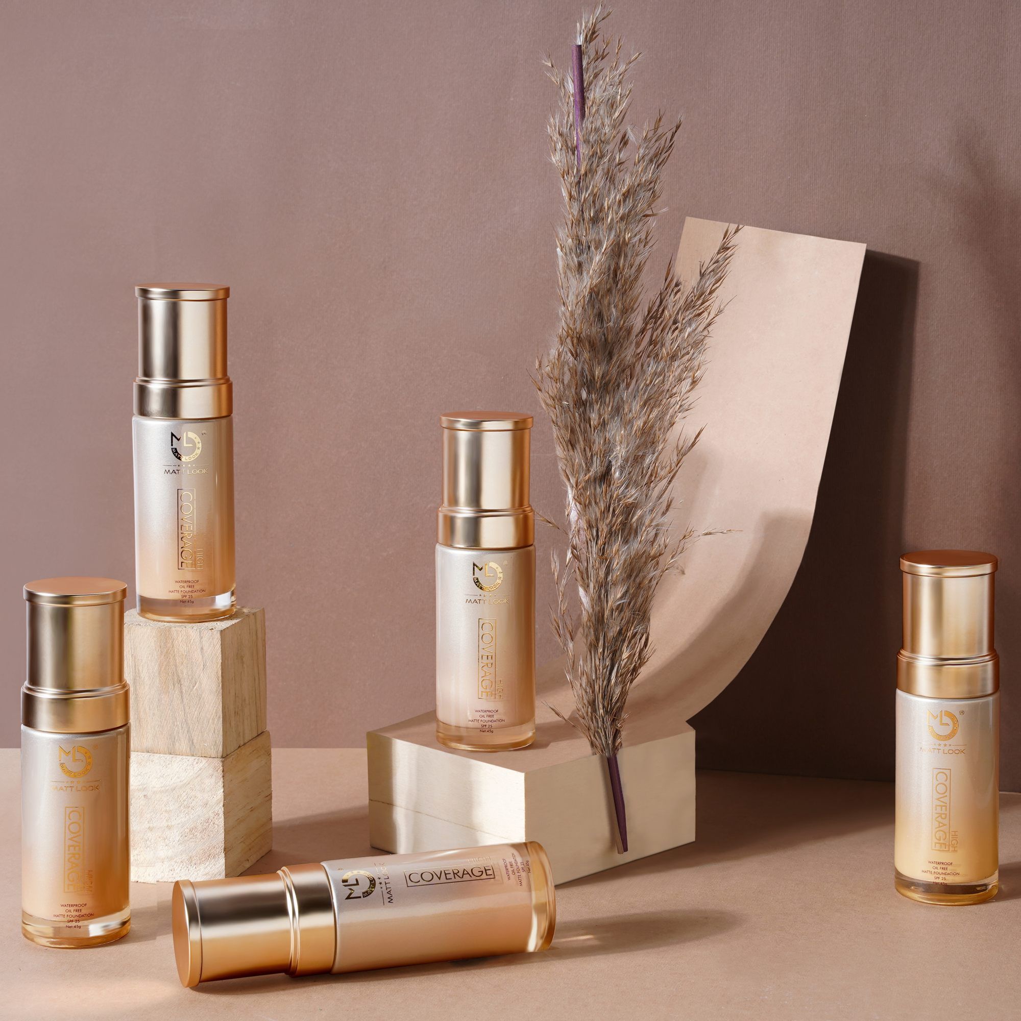 Matt Look High Coverage Waterproof Oil Free Matte SPF 25 Foundation - Fair